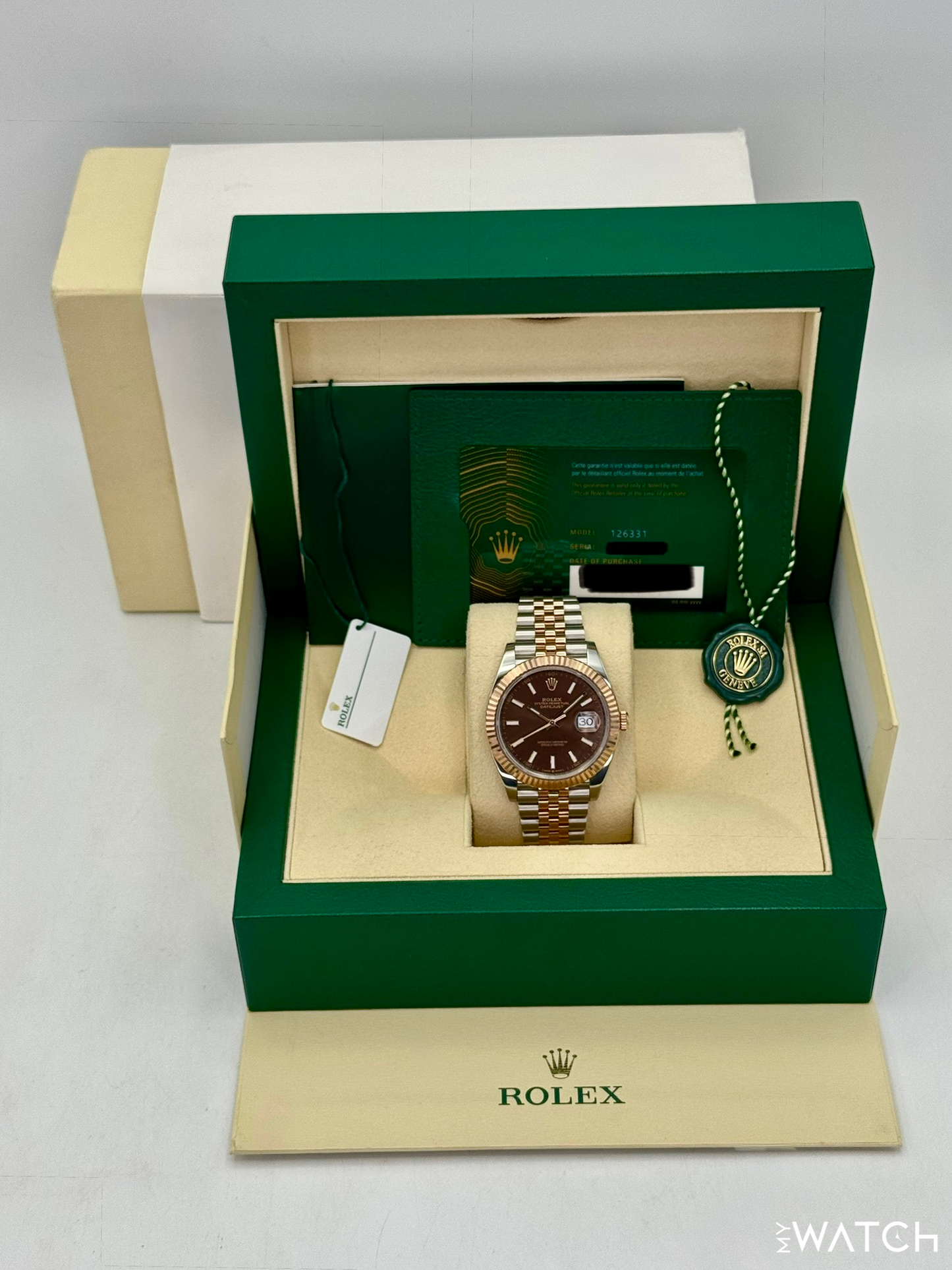 2025 Rolex Datejust 41mm 126331 Two-Tone Jubilee Chocolate Dial