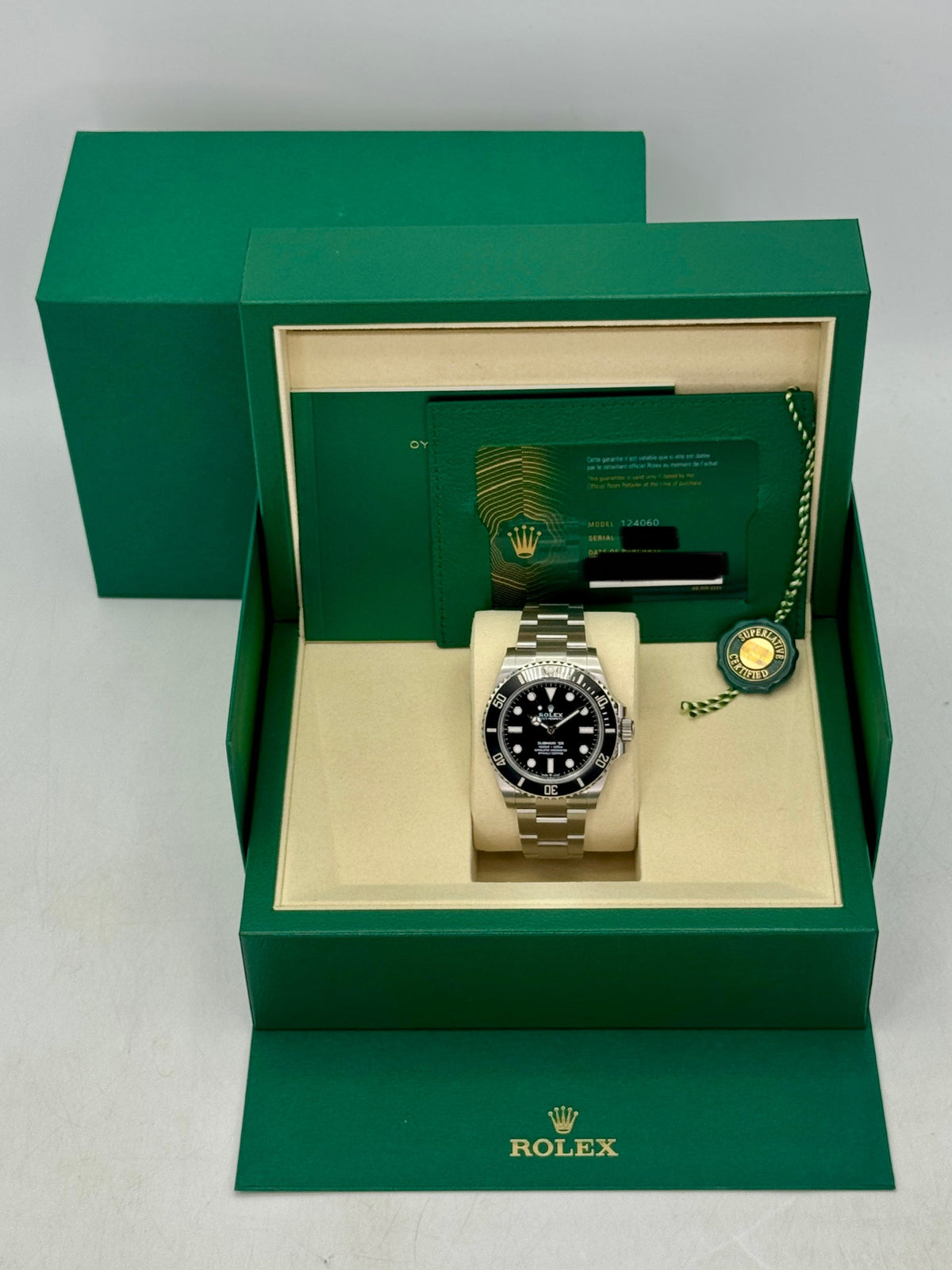 NEW 2026 Rolex Submariner 41mm 124060 Stainless Steel Black Dial (STICKERED)