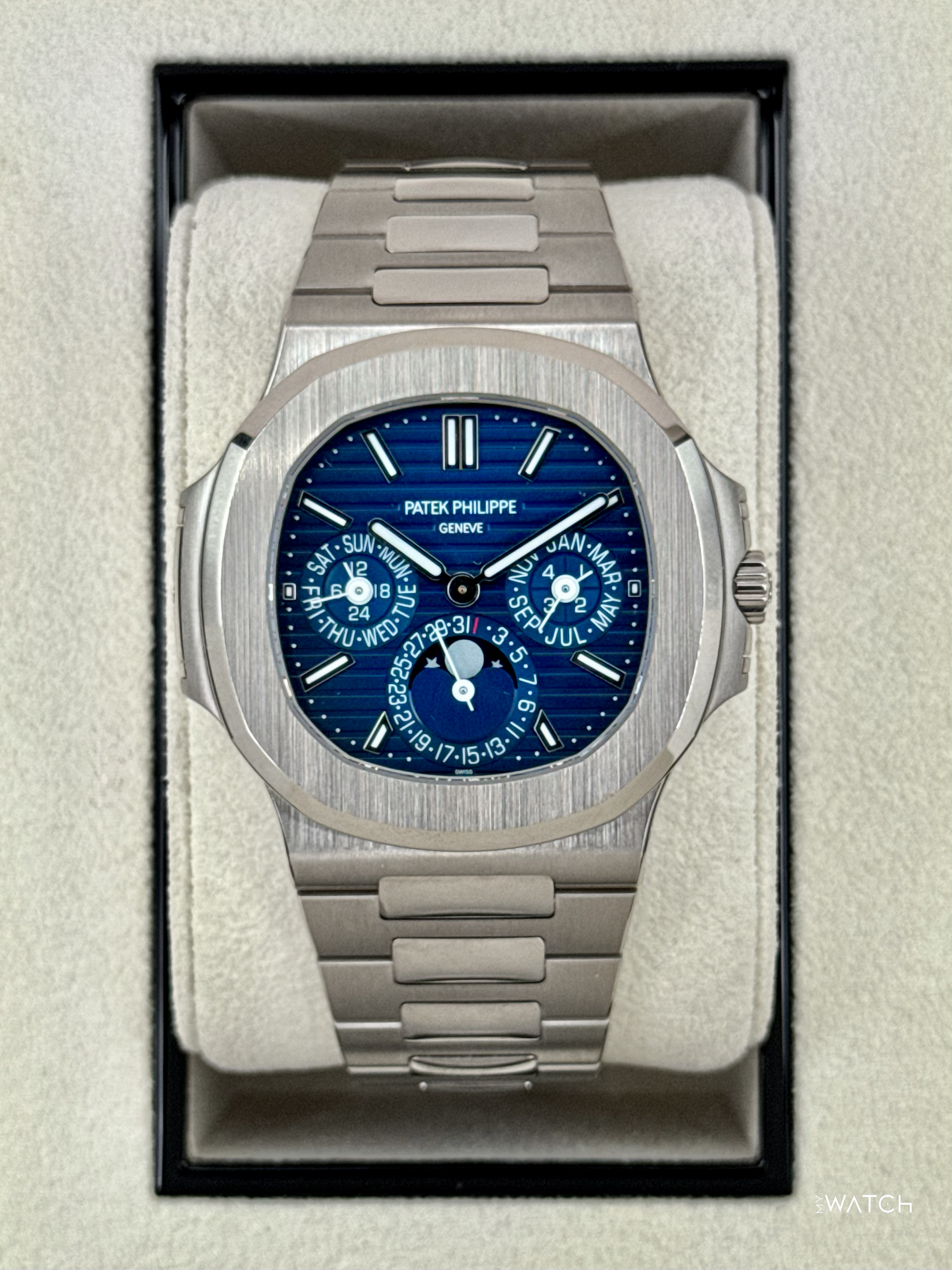 Patek Philippe Nautilus Perpetual Calendar 40mm 5740/1G-001 Blue Dial