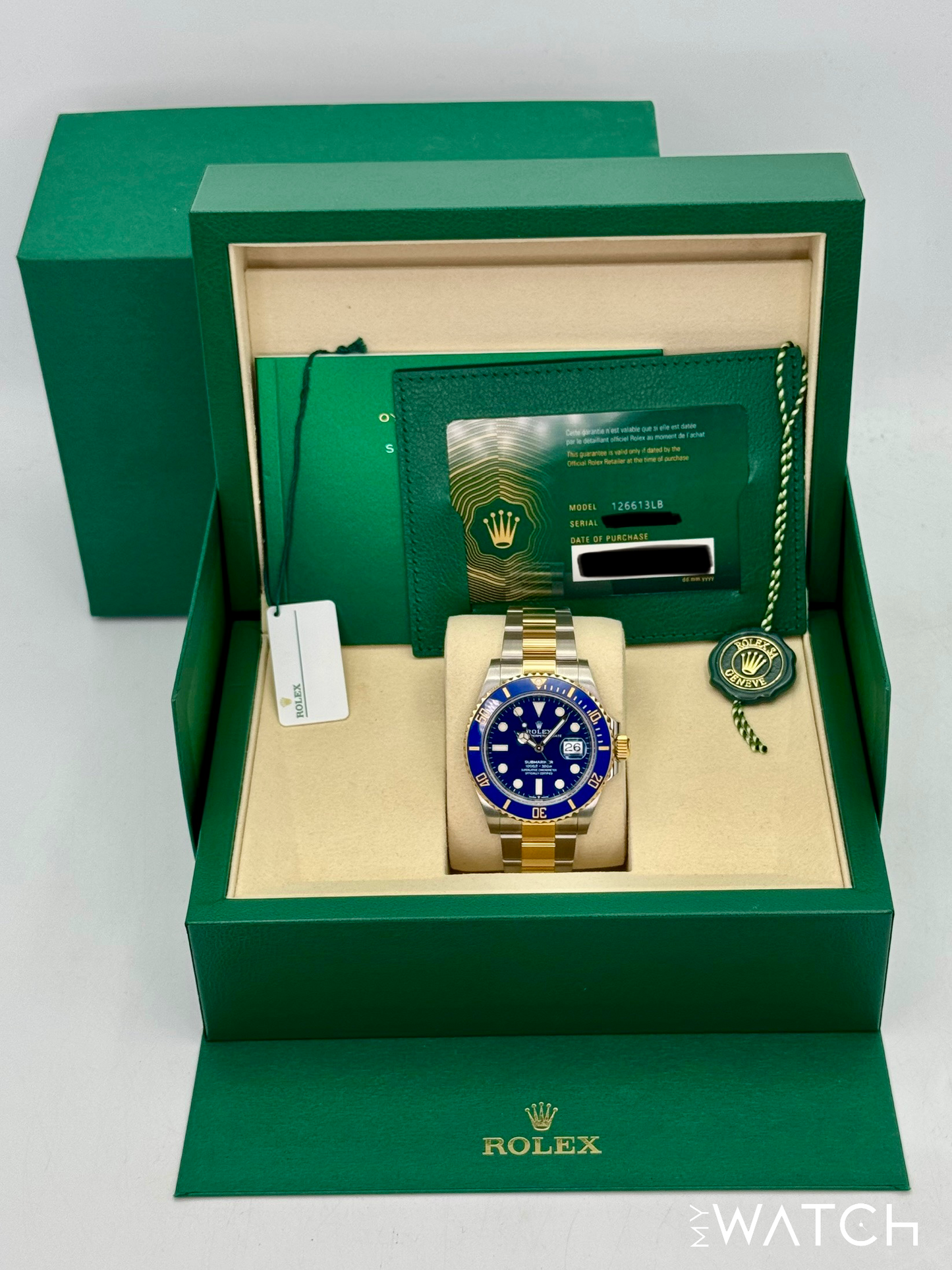 2025 Rolex Submariner "Bluesy" 41mm 126613LB Two-Tone Blue Dial