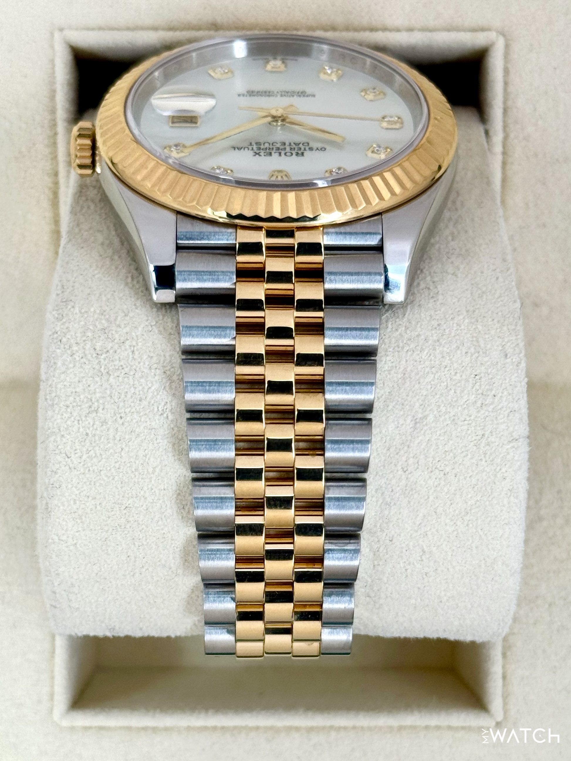 2020 Rolex Datejust 41mm 126333 Two-Tone Jubilee MOP Diamond Dial - MyWatchLLC