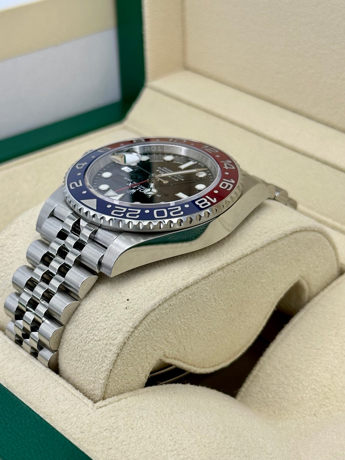 2022 Rolex GMT-Master II "Pepsi" 40mm 126710BLRO Jubilee Black Dial - MyWatchLLC