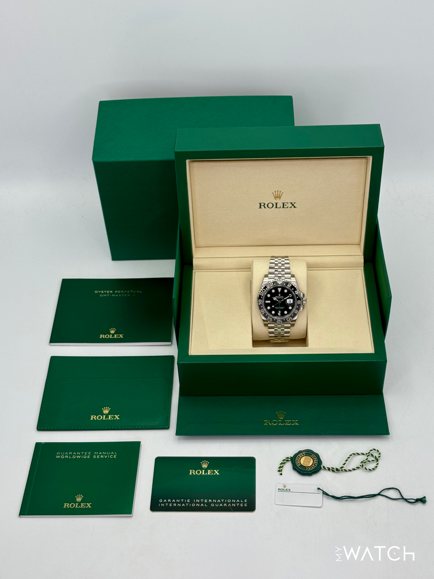 NEW 2025 Rolex GMT-Master II "Bruce Wayne" 40mm 126710GRNR Jubilee (STICKERED)