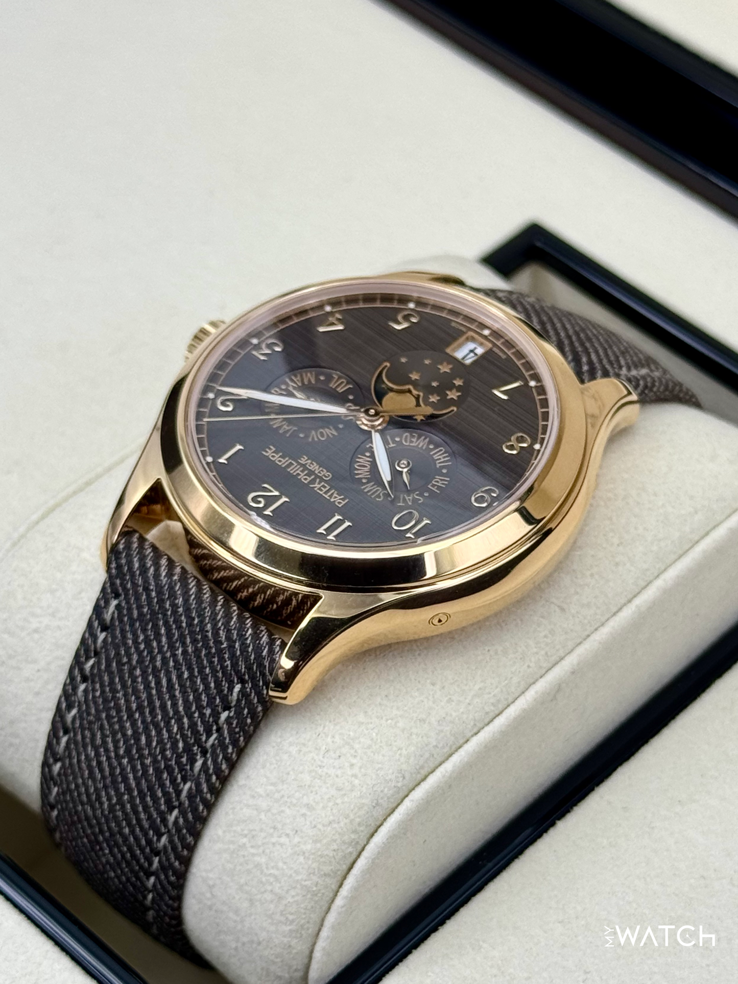 NEW 2026 Patek Philippe Annual Calendar 39mm 4946R Rose Gold Brown Dial - MyWatchLLC