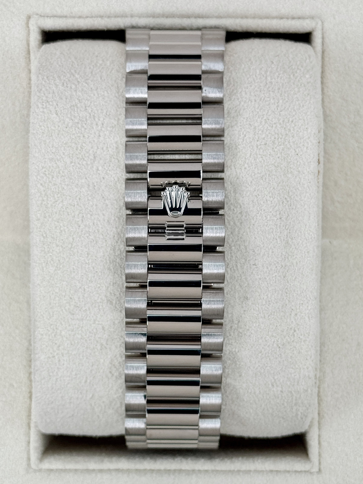 2024 Rolex Day-Date 36mm 128239 Presidential White Gold Blue Ombre Diamond Dial