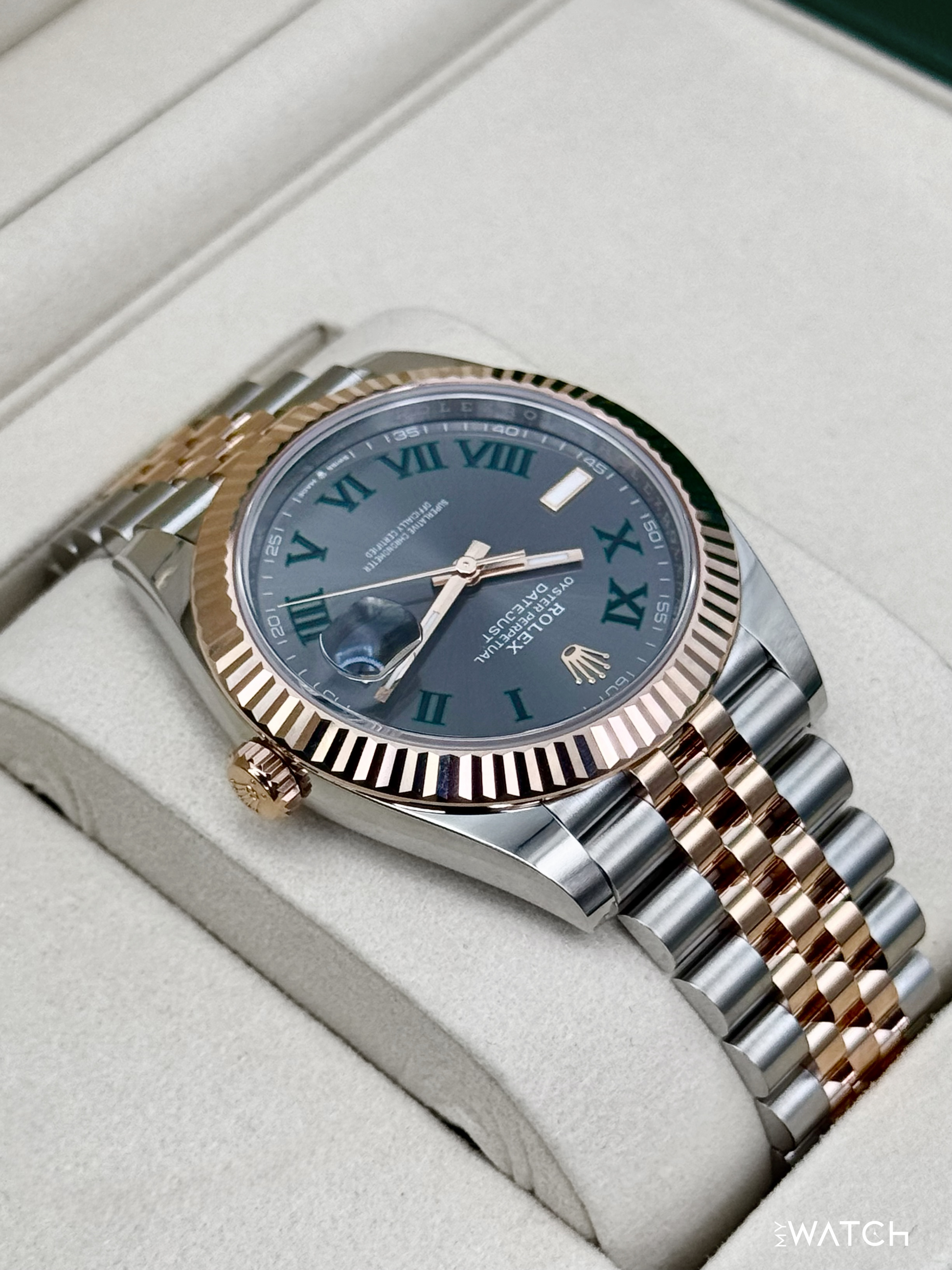 2025 Rolex Datejust 41mm 126331 Two-Tone Jubilee Wimbledon Dial - MyWatchLLC