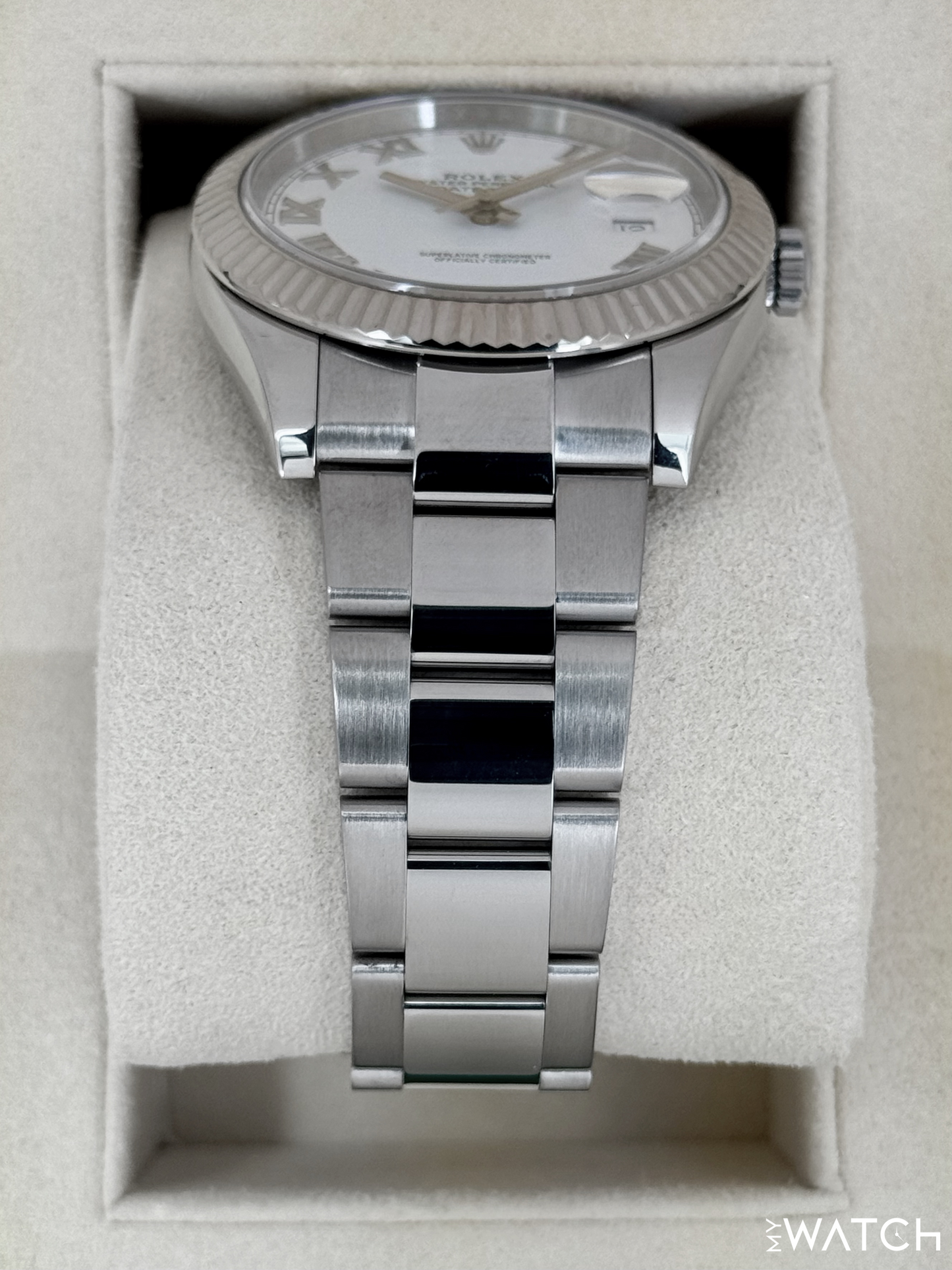 2019 Rolex Datejust 41mm 126334 Stainless Steel Oyster White Dial