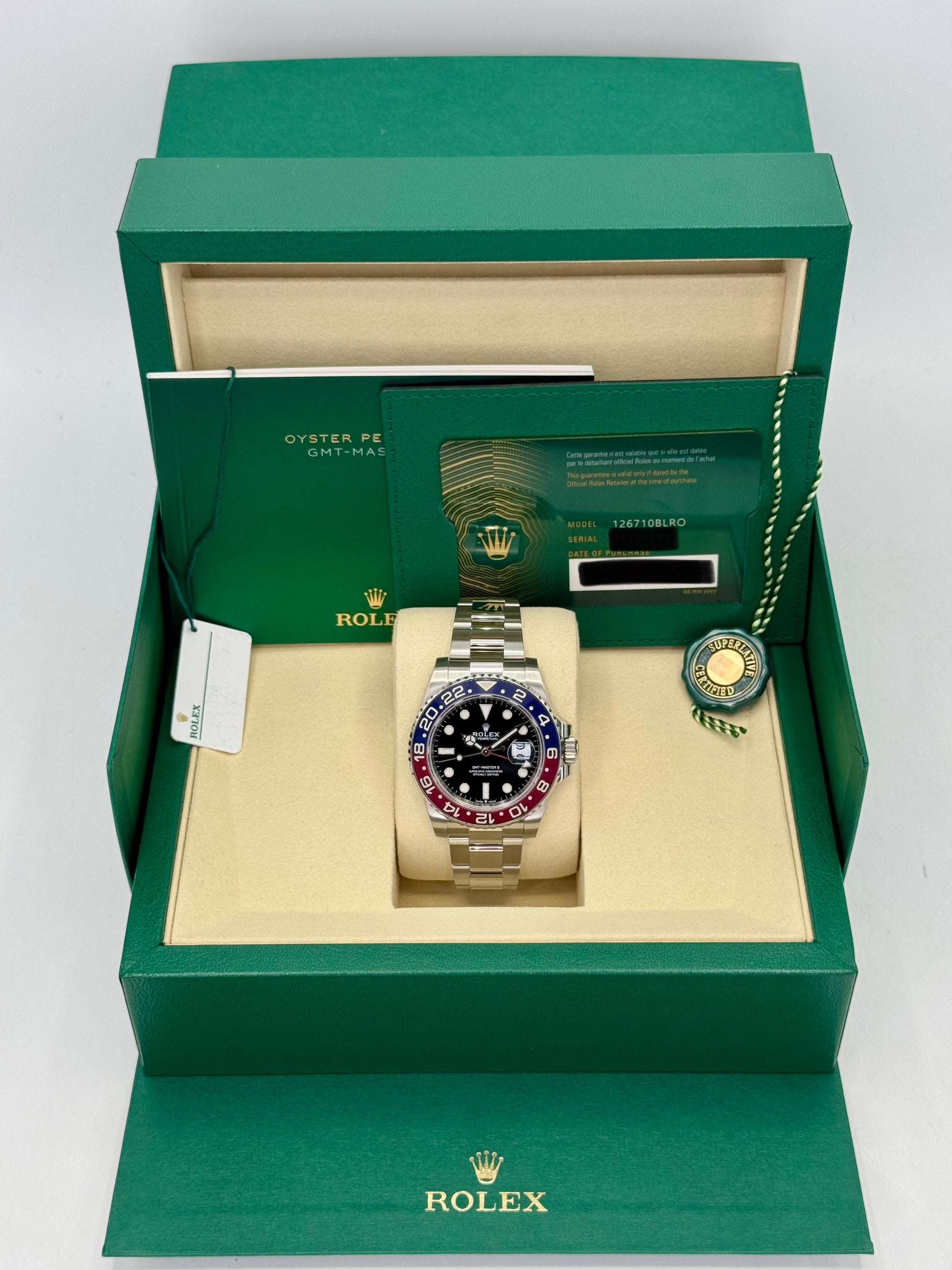 NEW 2025 Rolex GMT-Master II "Pepsi" 40mm 126710BLRO Oyster - MyWatchLLC