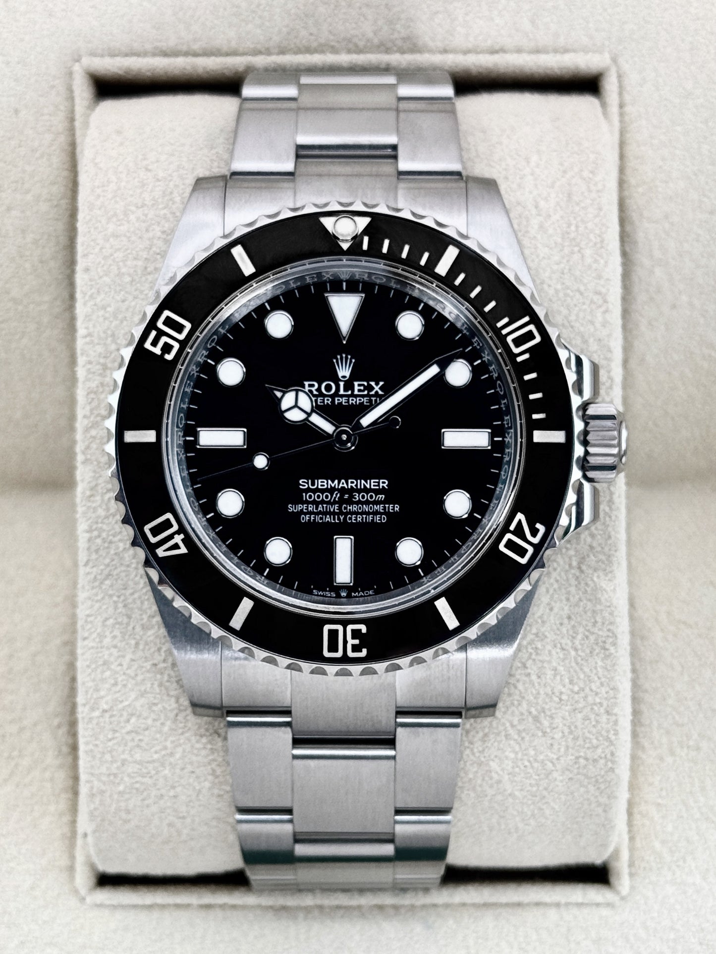 2024 Rolex Submariner 41mm 124060 Stainless Steel Black Dial