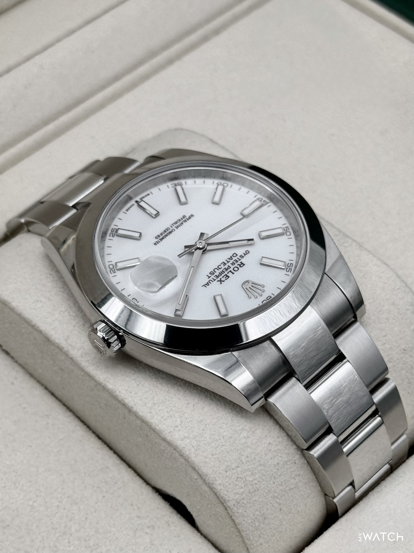 2025 Rolex Datejust 41mm 126300 Stainless Steel Oyster White Dial
