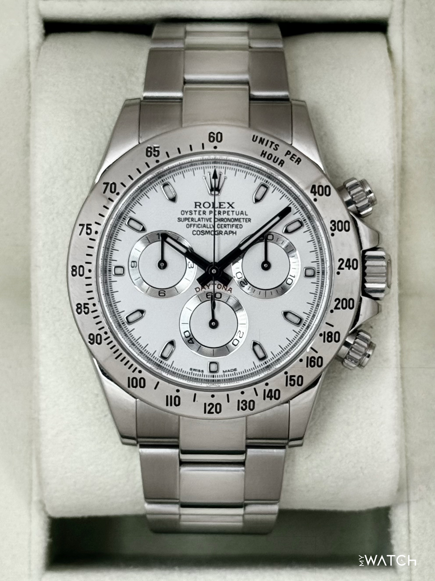2013 Rolex Daytona 40mm 116520 Stainless Steel White Dial (Collectors Set)