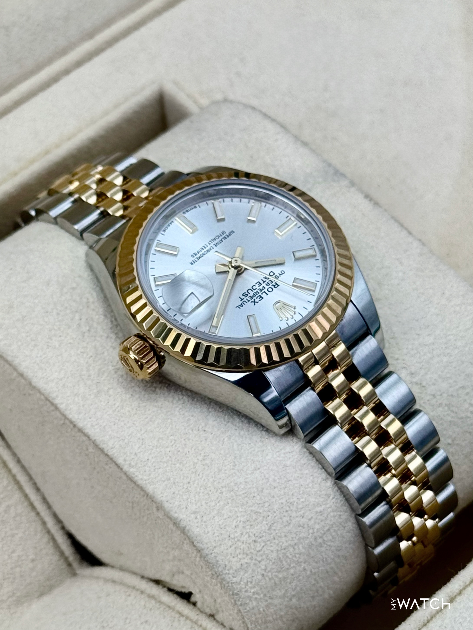2020 Rolex Lady Datejust 28mm 279173 Two-Tone Jubilee Silver Dial - MyWatchLLC