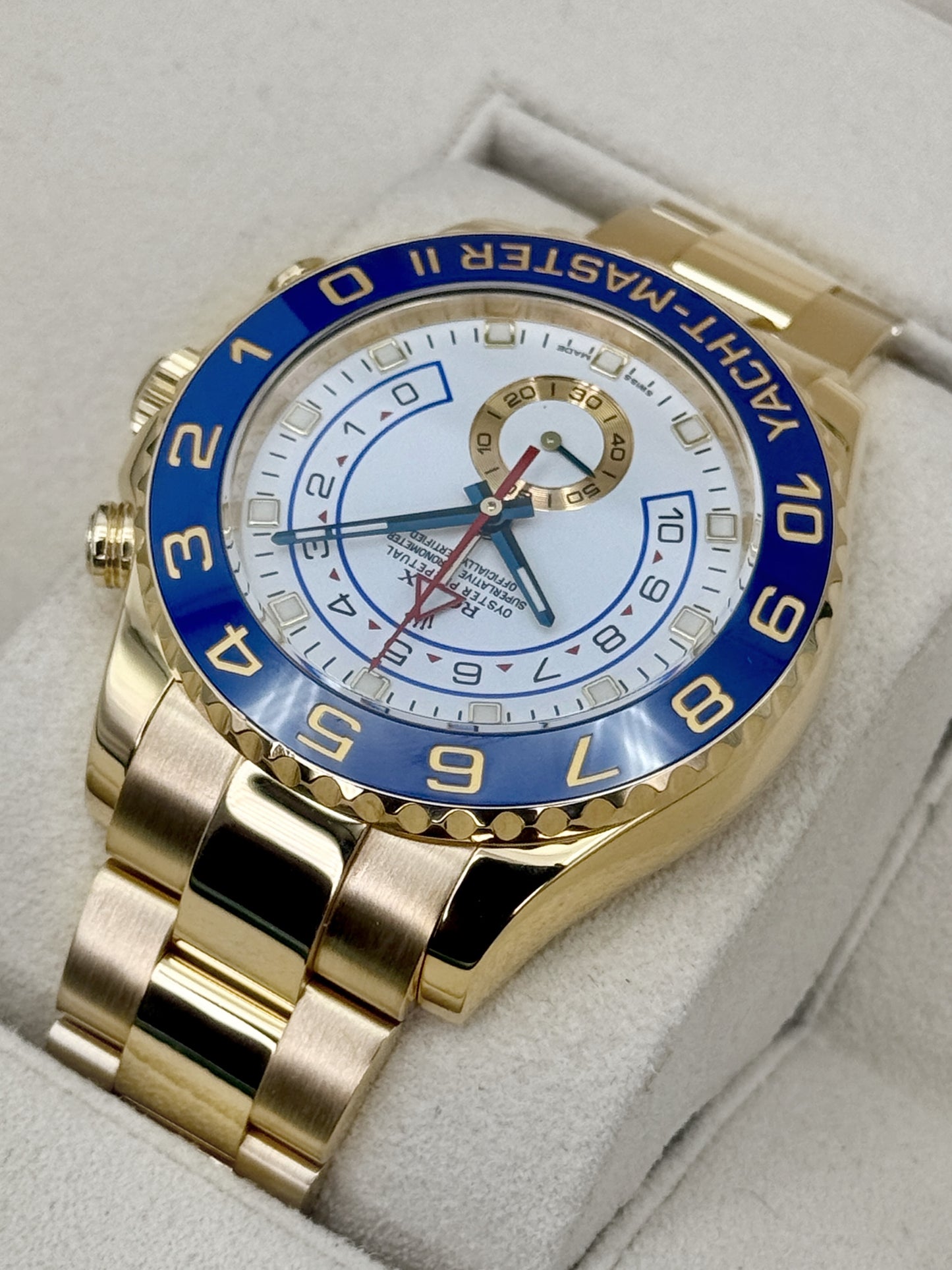 2017 Rolex Yacht-Master II 44mm 116688 18K Yellow Gold White Dial (Rolex Warranty)