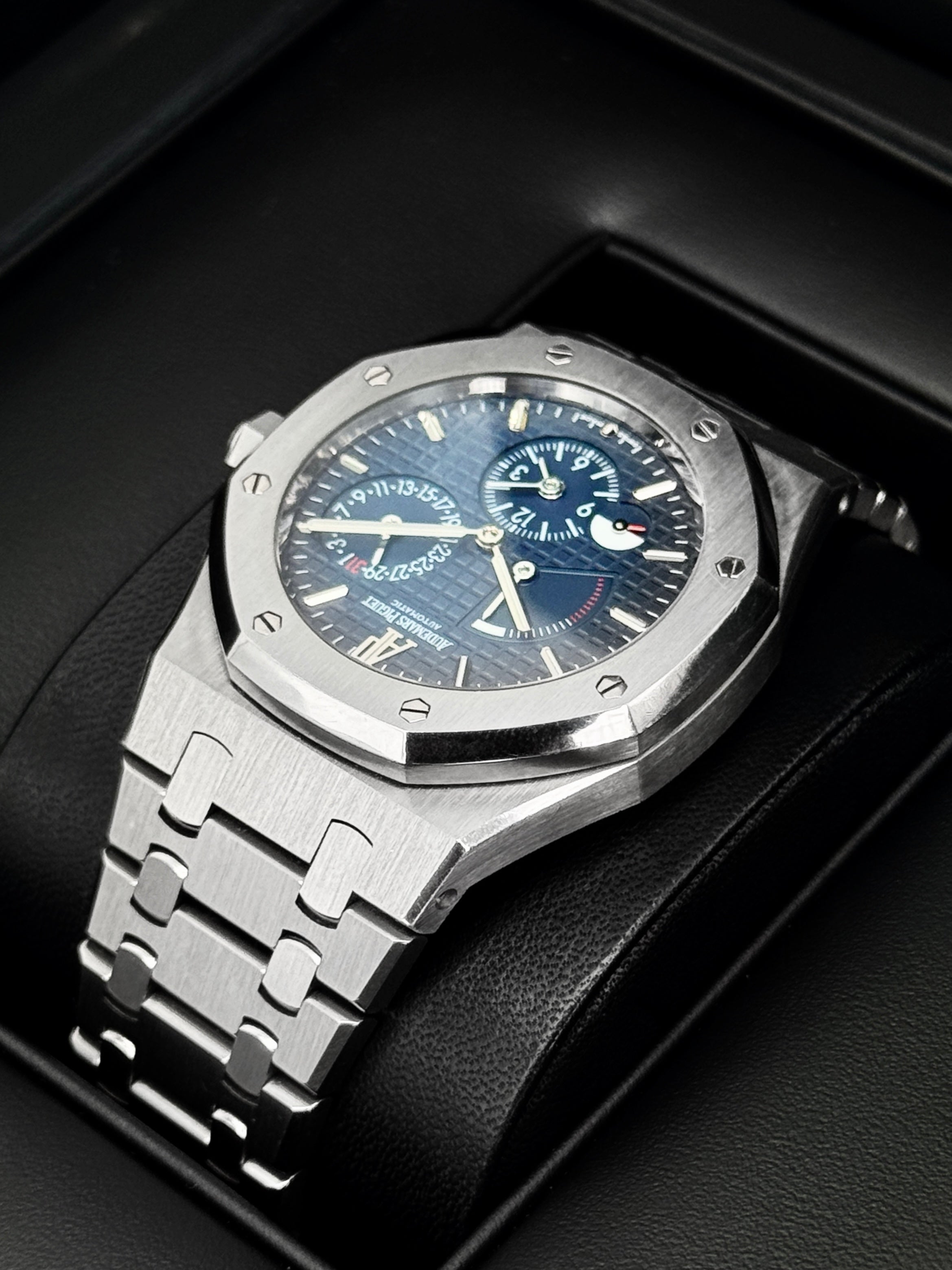 2013 Audemars Piguet Royal Oak Dual Time 39mm 26120ST Blue Dial