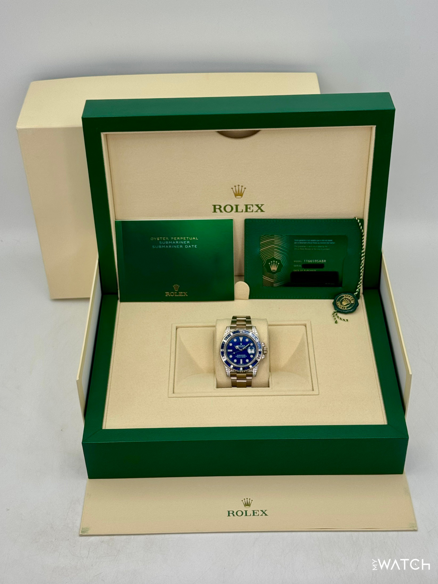 2020 Rolex Submariner 40mm 116659SABR White Gold Blue Dial