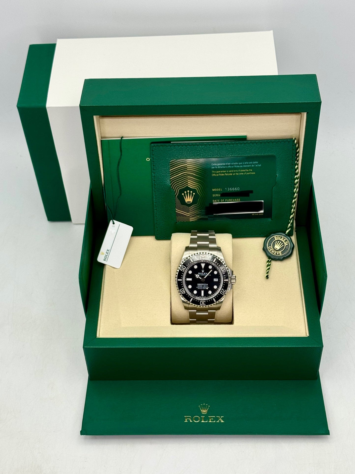 NEW 2026 Rolex Deepsea 44mm 136660 Stainless Steel Black Dial (STICKERED)