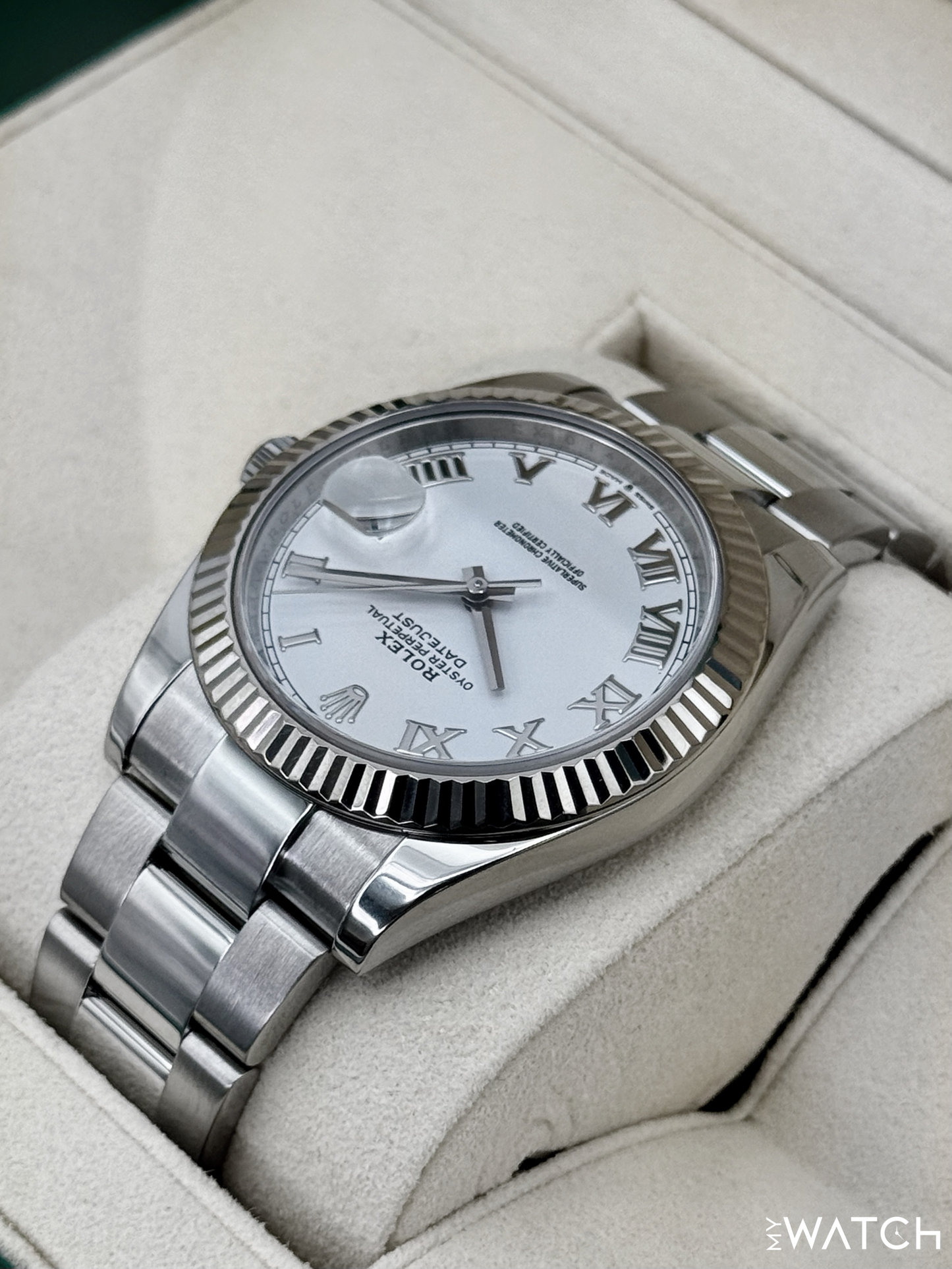 2019 Rolex Datejust 41mm 126334 Stainless Steel Oyster White Dial
