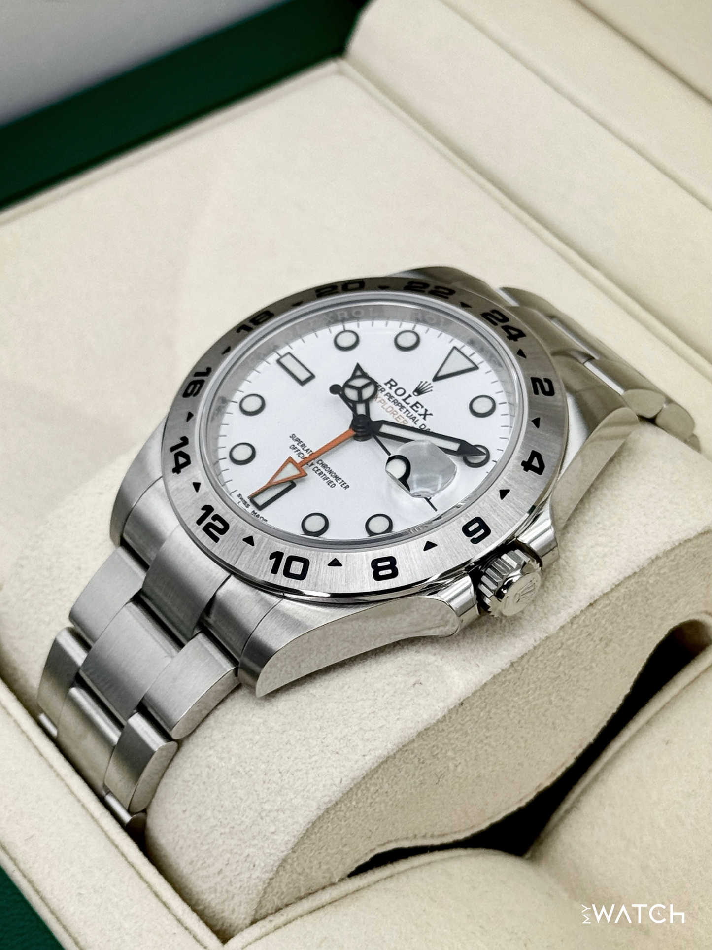 NEW OLD STOCK 2020 Rolex Explorer II 42mm 216570 Polar White Dial (STICKERED) - MyWatchLLC