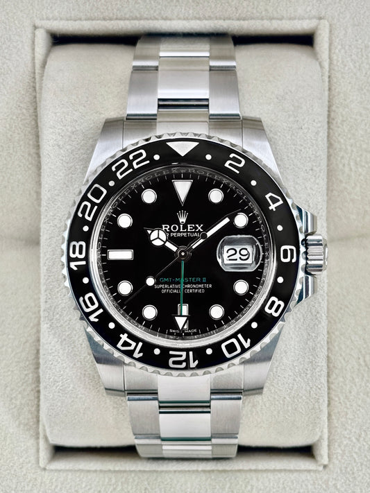 2018 Rolex GMT-Master II 40mm 116710LN Stainless Steel Black Dial