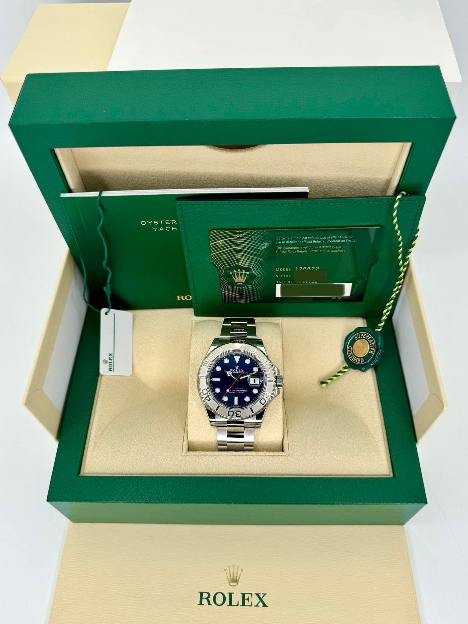 Rolex Yacht-Master 40mm 126622 Blue Dial