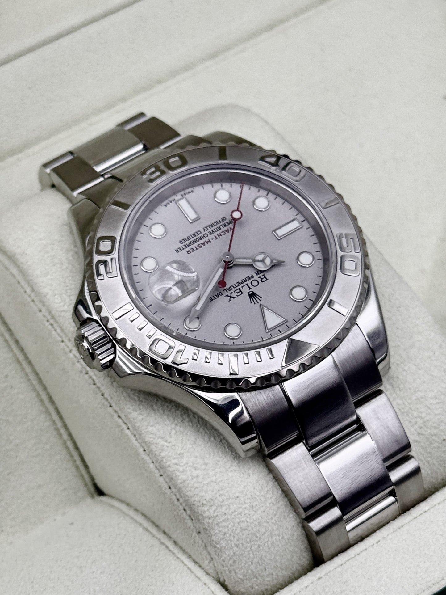 2005 Rolex Yacht-Master 40mm 16622 Platinum Bezel and Dial (Collectors Set)