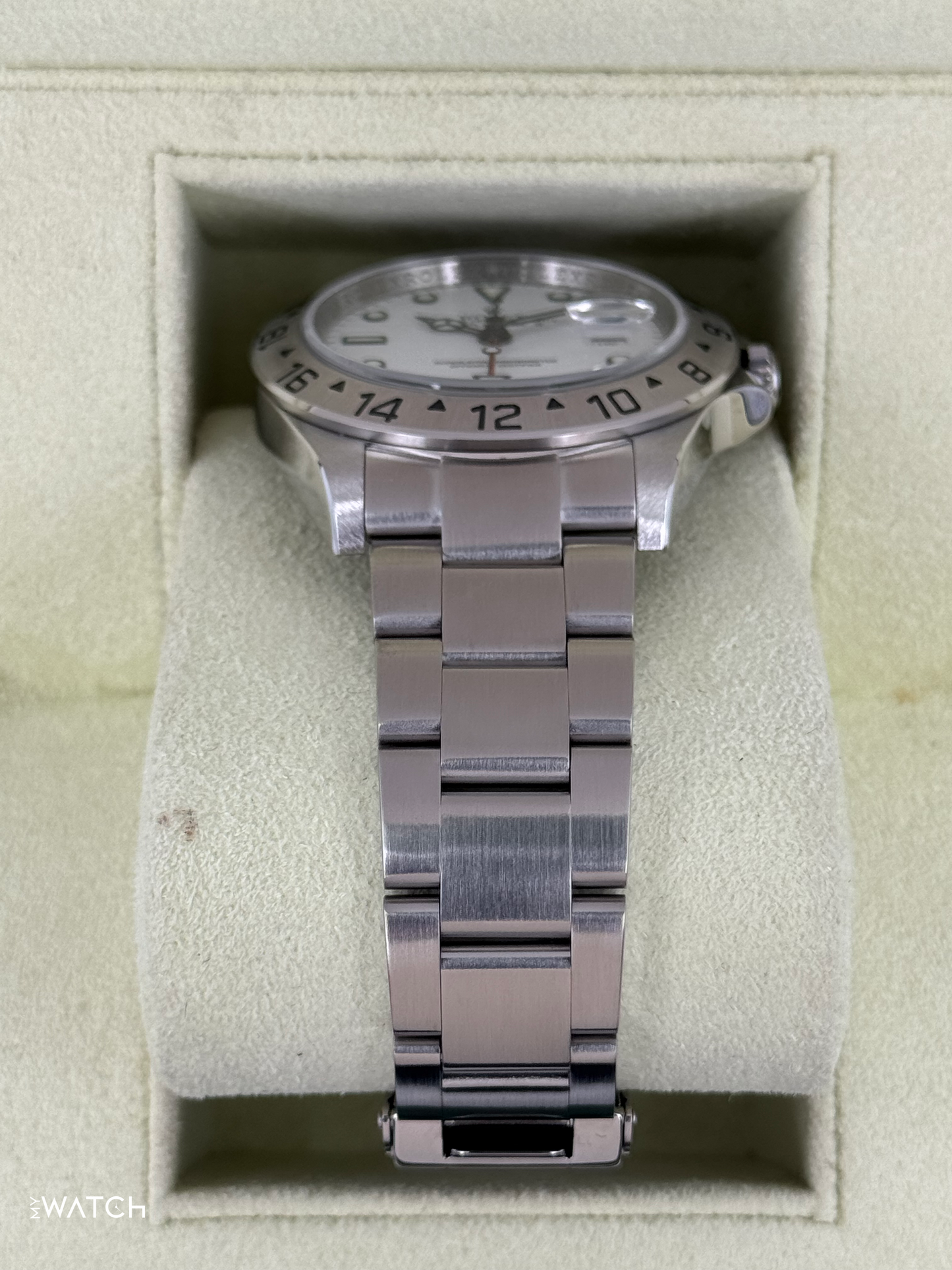 2008 Rolex Explorer II 40mm 16570 Stainless Steel Polar White Dial