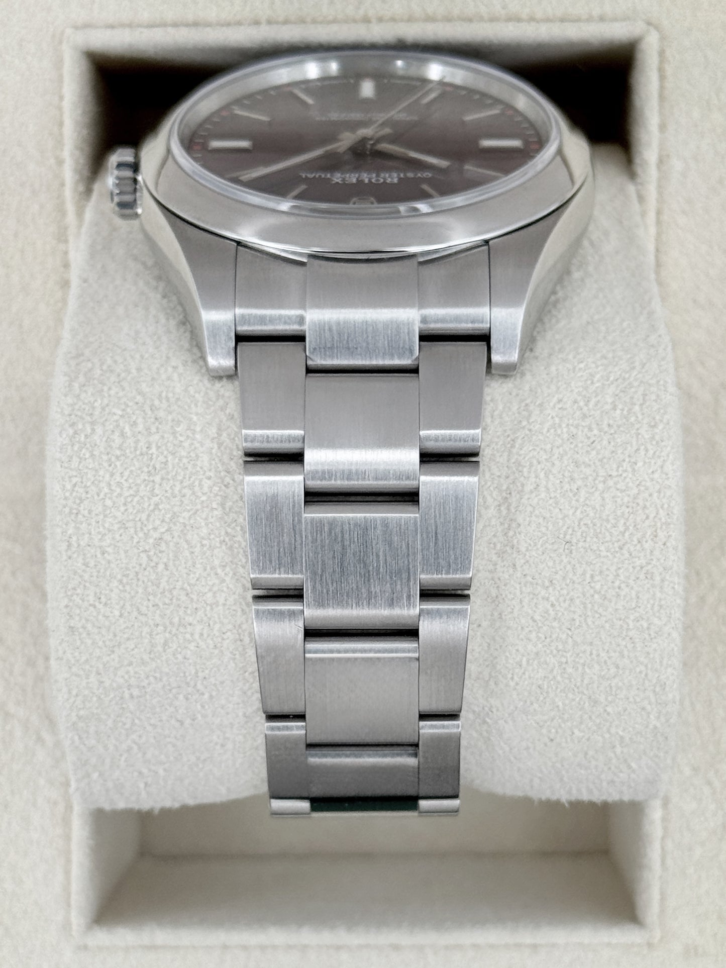 2018 Rolex Oyster Perpetual 39mm 114300 Stainless Steel Purple Dial (CPO)
