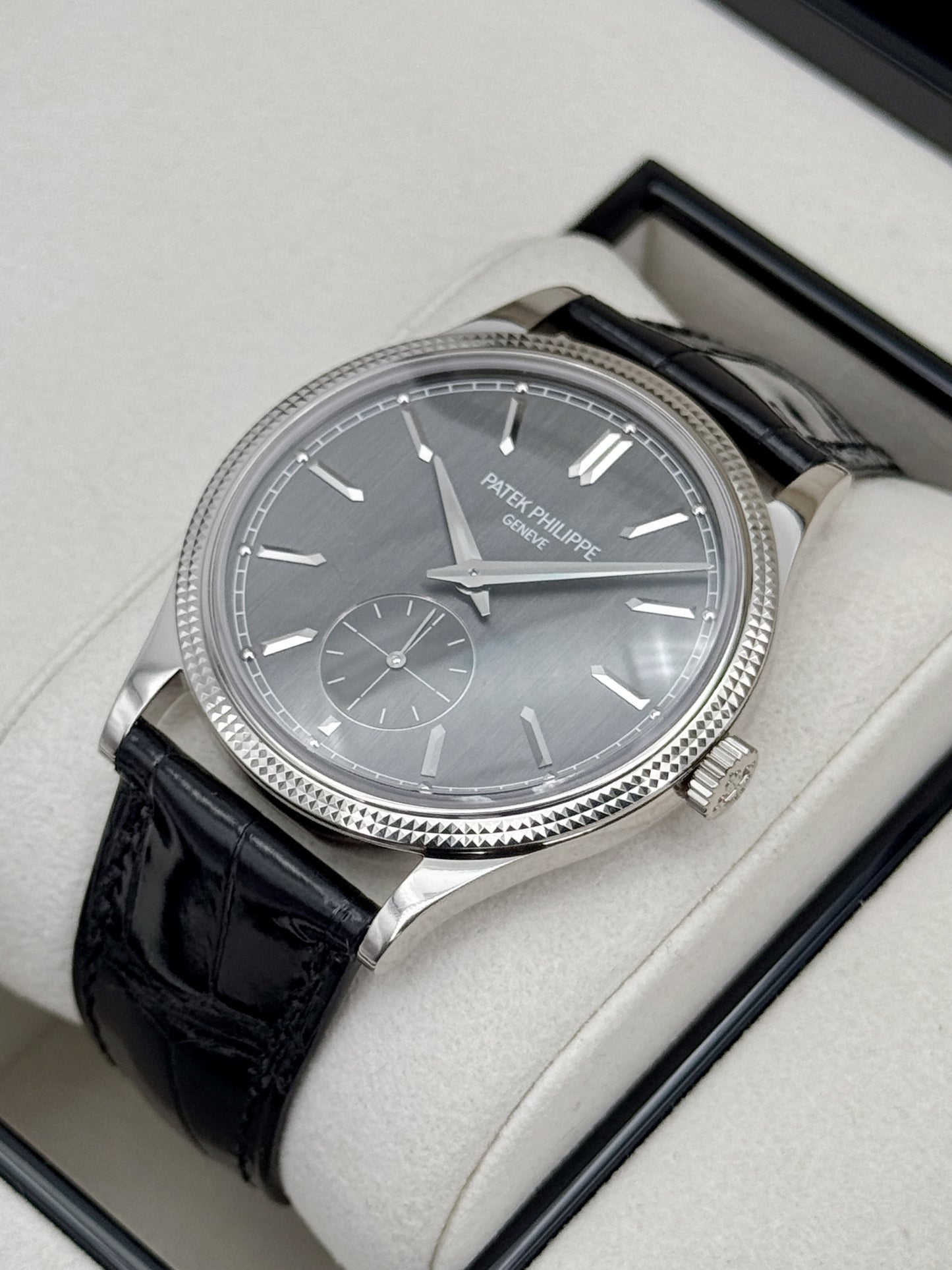 NEW 2026 Patek Philippe Calatrava 40mm 6119G  White Gold Gray Dial