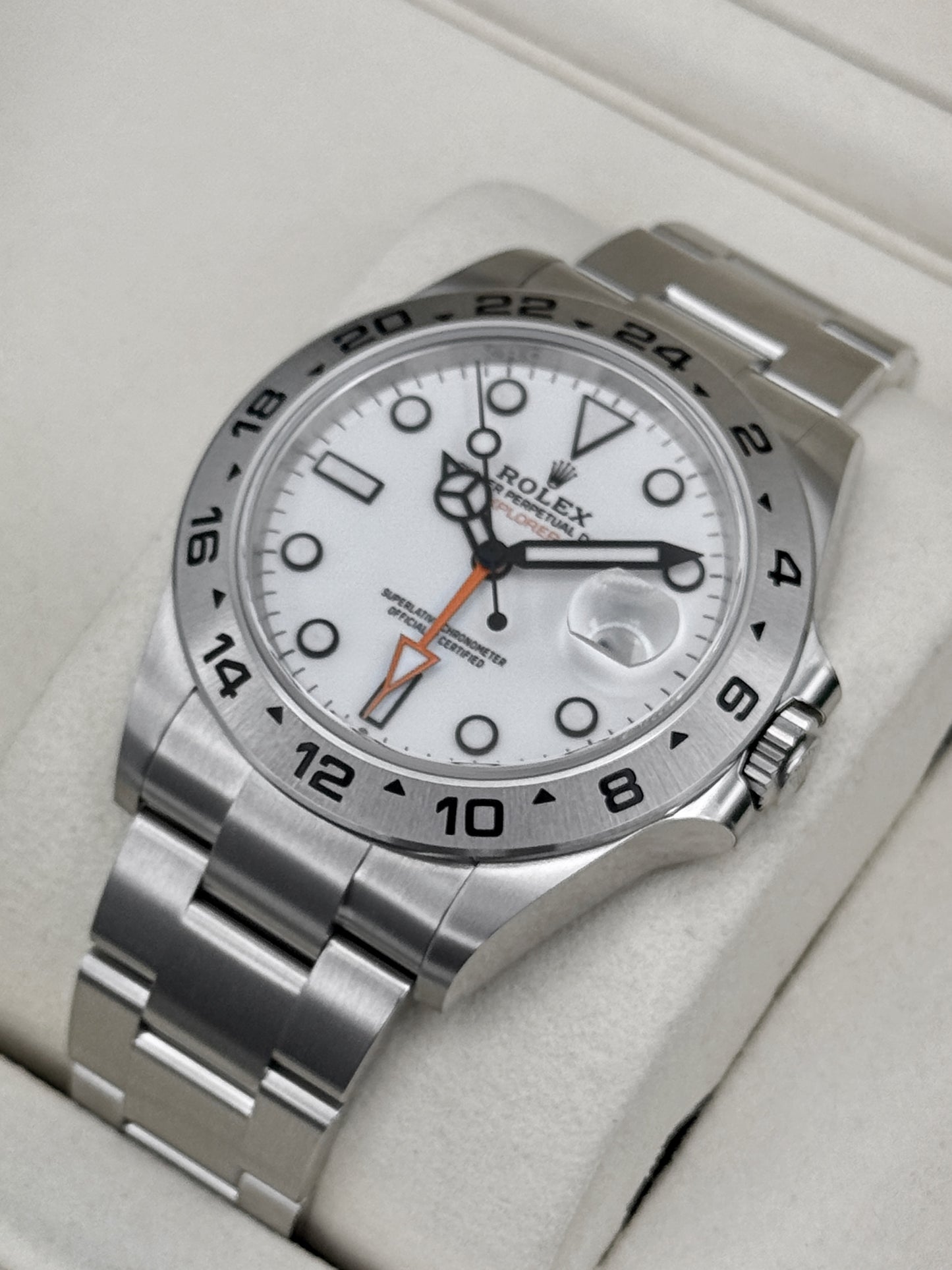 NEW 2026 Rolex Explorer II 42mm 226570 Polar White Dial (STICKERED)