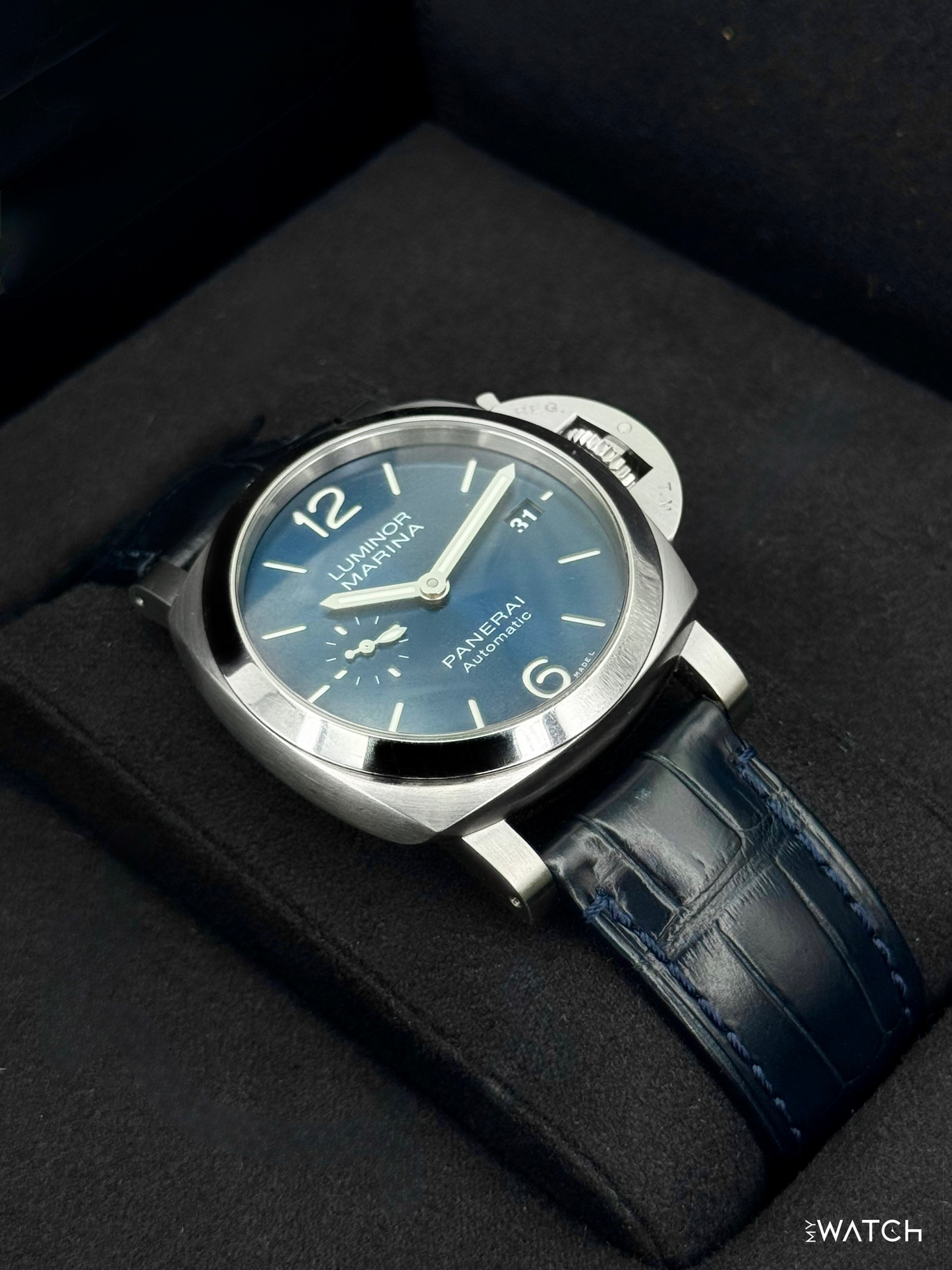 2021 Panerai Luminor Marina Quaranta 40mm PAM01270 Stainless Steel Blue Dial