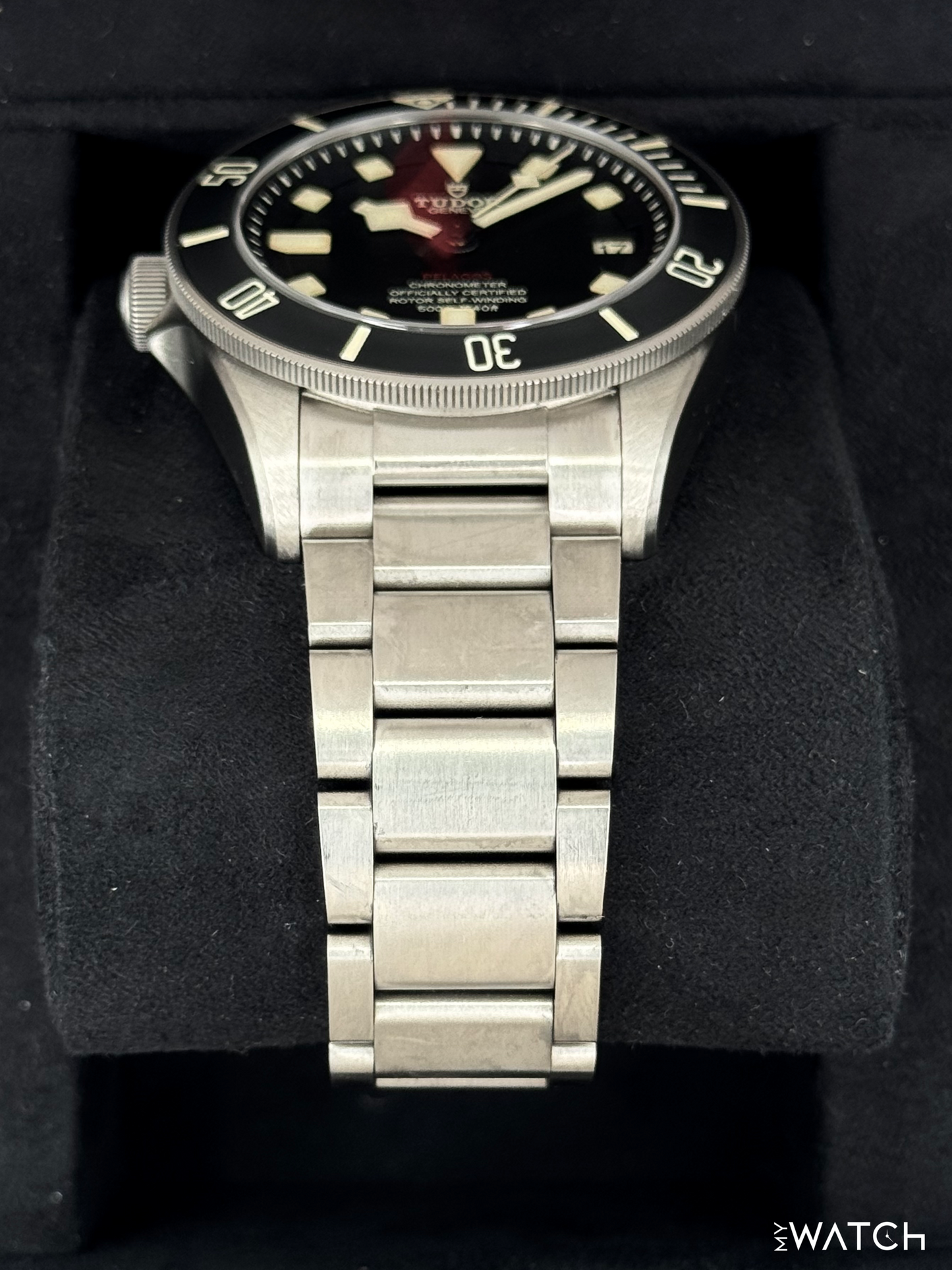 Tudor Pelagos LHD 42mm 25610TNL Titanium Black Dial - MyWatchLLC
