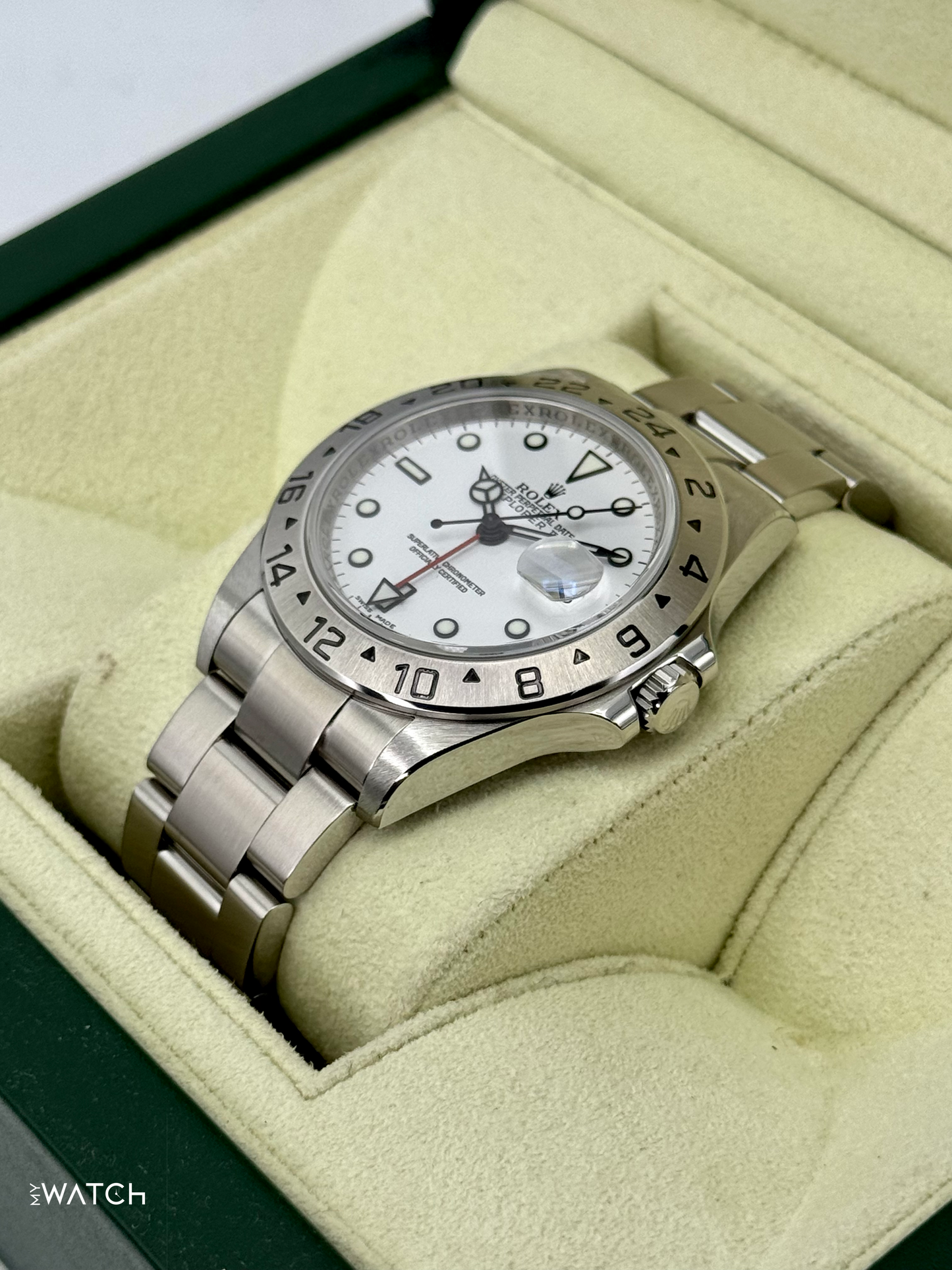 2008 Rolex Explorer II 40mm 16570 Stainless Steel Polar White Dial