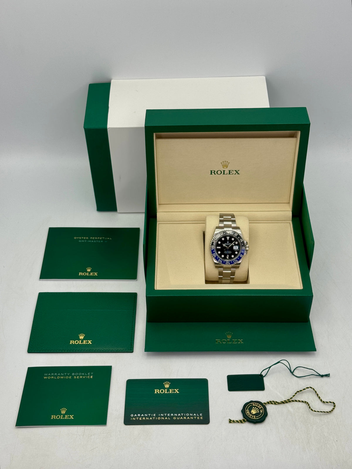 NEW 2026 Rolex GMT-Master II Batman 40mm 126710BLNR Oyster (NEW STYLE CARD)
