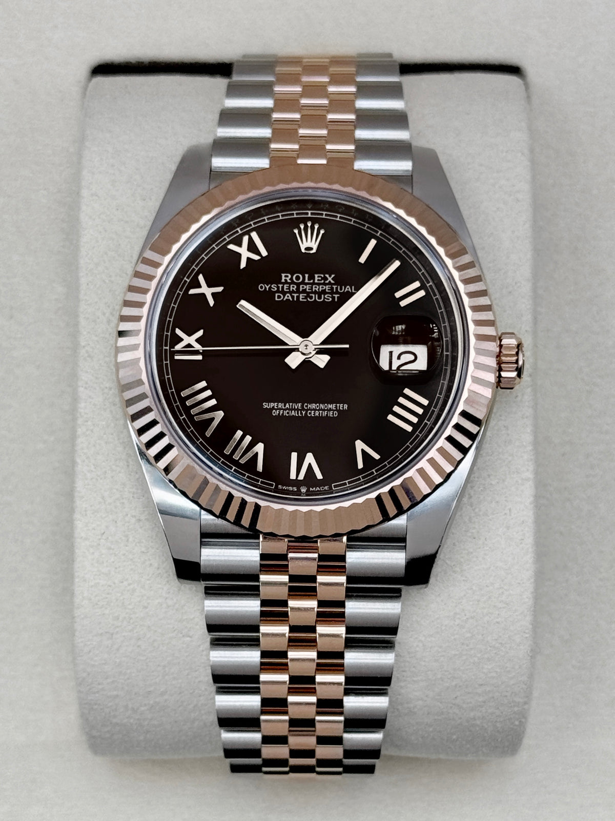 NEW 2026 Rolex Datejust 41mm 126331 Two-Tone Black Roman Numeral Dial