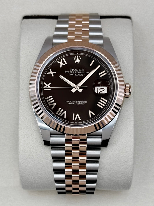 NEW 2026 Rolex Datejust 41mm 126331 Two-Tone Black Roman Numeral Dial