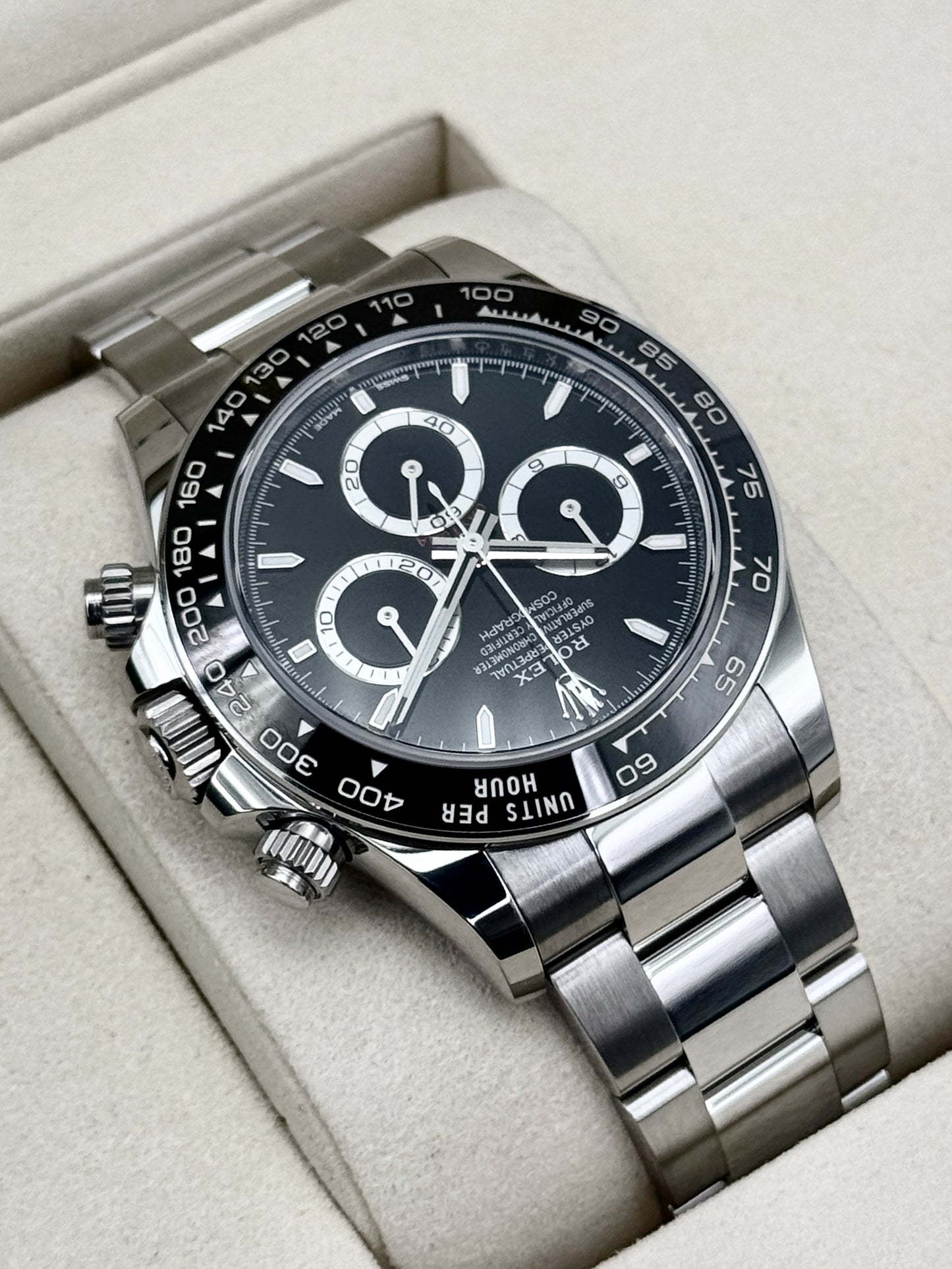 NEW 2025 Rolex Daytona 40mm 126500LN Stainless Steel Black Dial