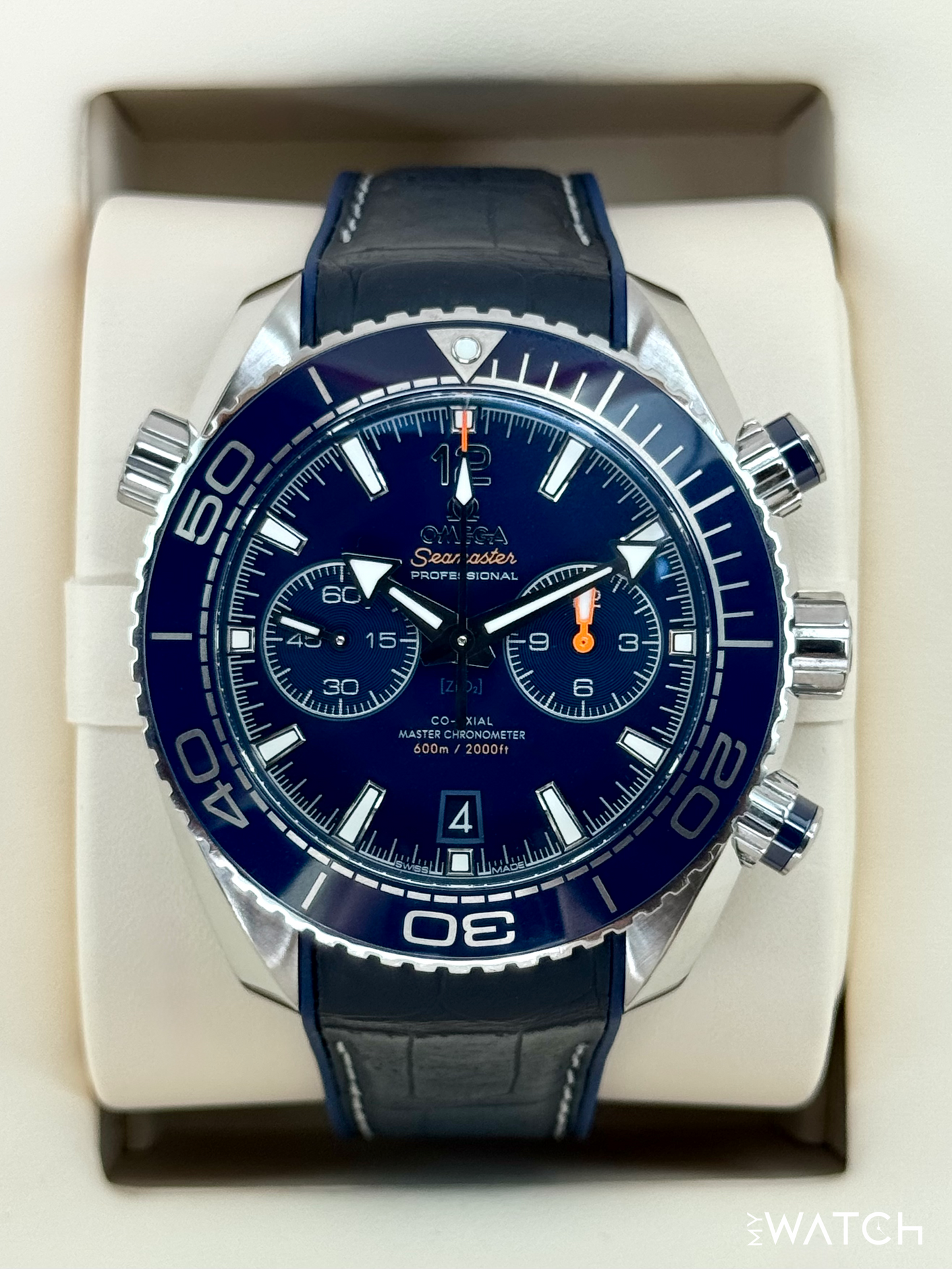 Omega Seamaster Planet Ocean 45.5mm 215.33.46.51.03.001 Blue Dial - MyWatchLLC