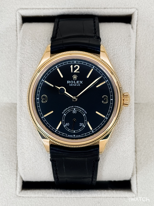 2024 Rolex 1908 39mm 52508 Yellow Gold Black Dial - MyWatchLLC
