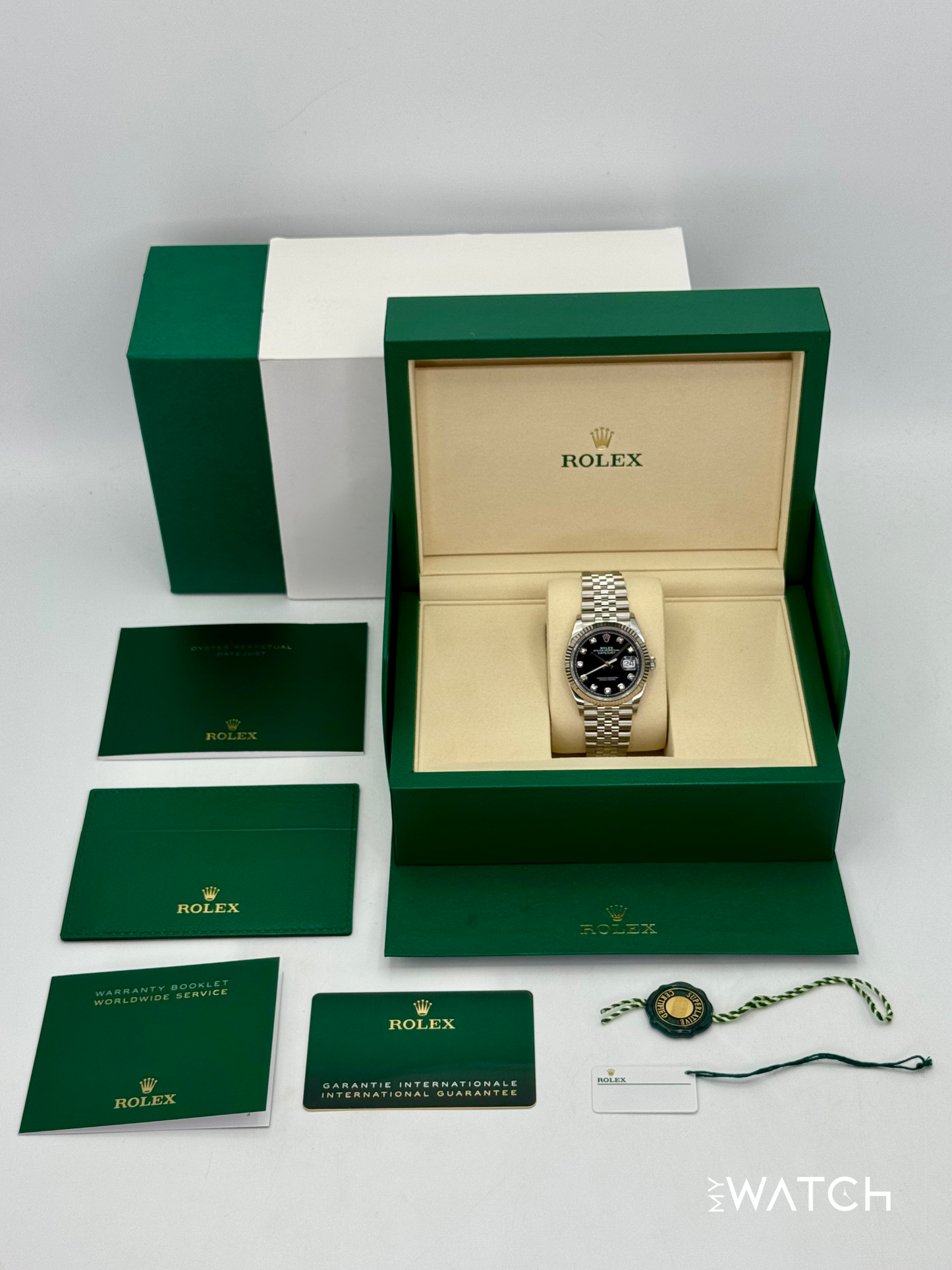 NEW 2025 Rolex Datejust 36mm 126234 Jubilee Black Diamond Dial