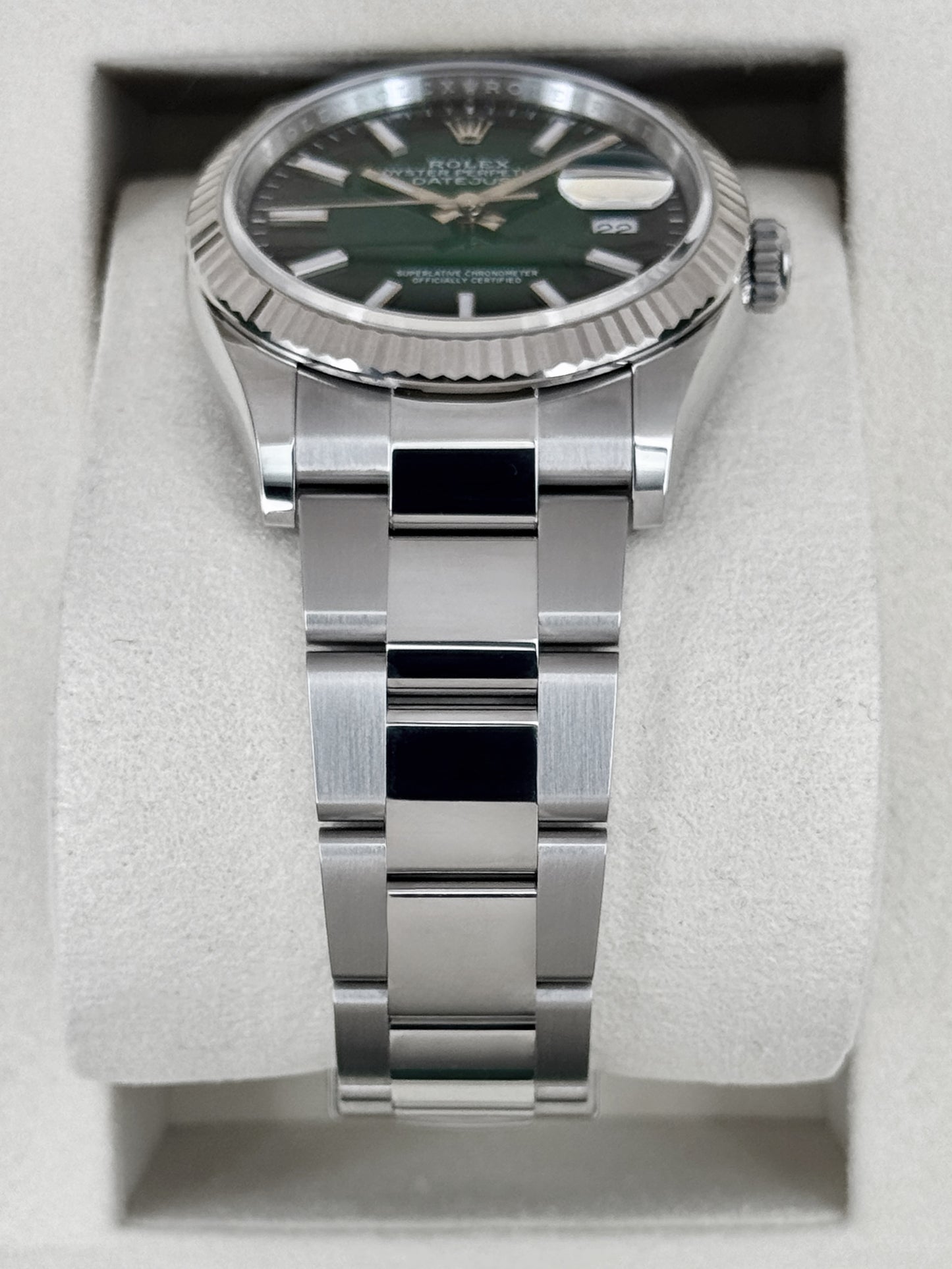NEW 2026 Rolex Datejust 36mm 126234 Stainless Steel Oyster Green Ombre Dial