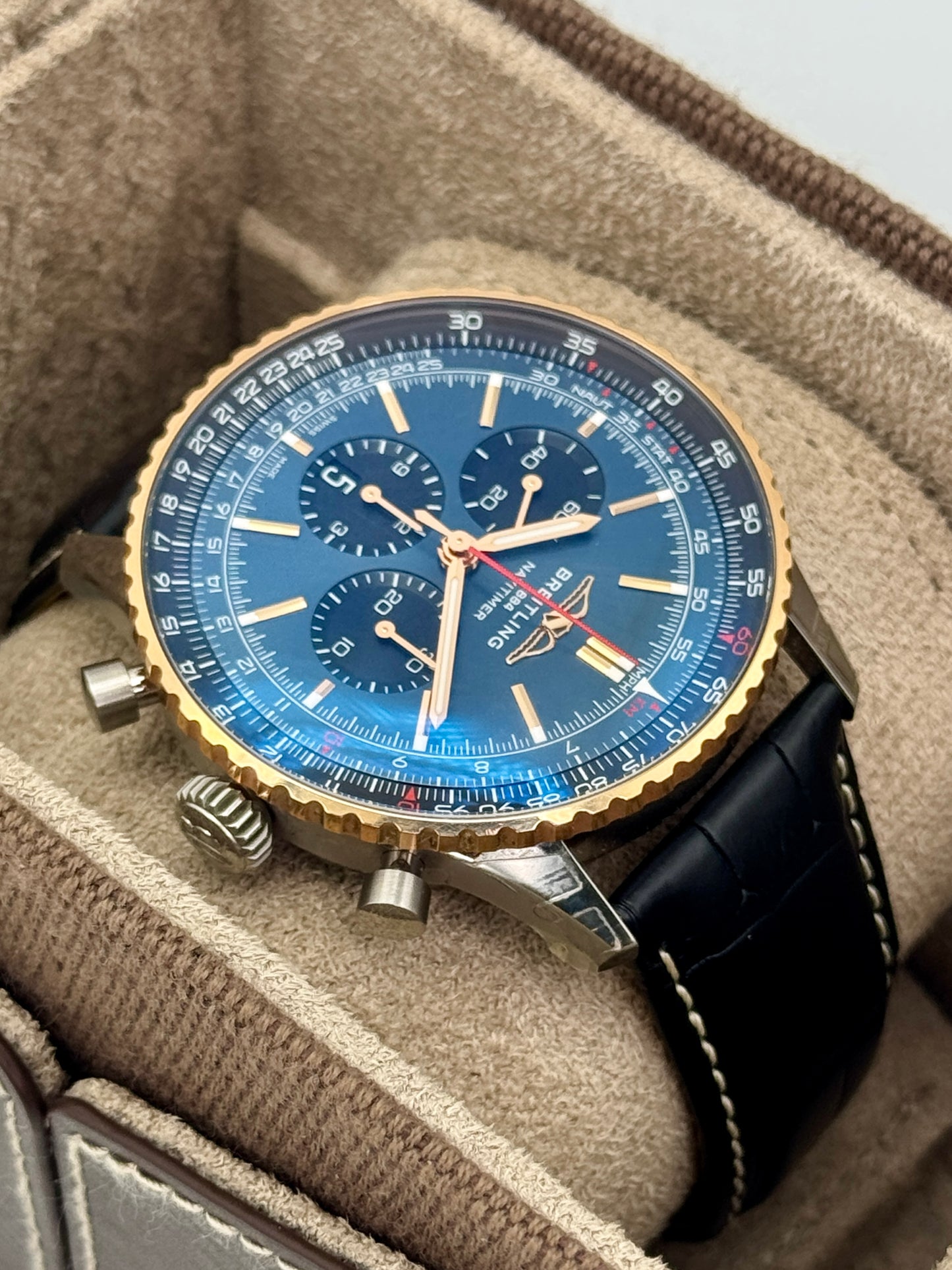 2024 Breitling Navitimer B01 Limited Edition 46mm UB0137 Two-Tone Blue Dial