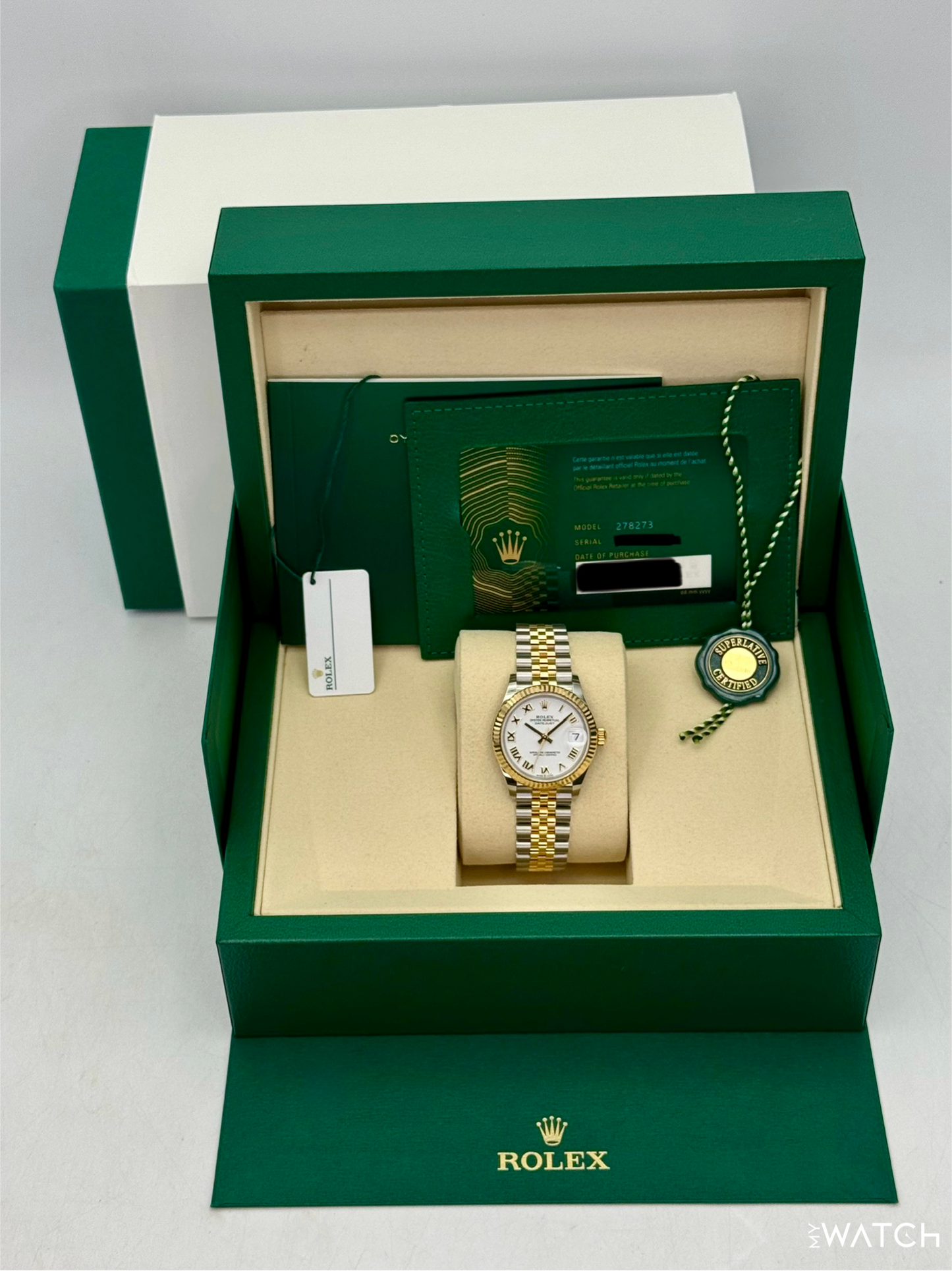 NEW 2026 Rolex Datejust 31mm 278273 Two-Tone Jubilee White Dial