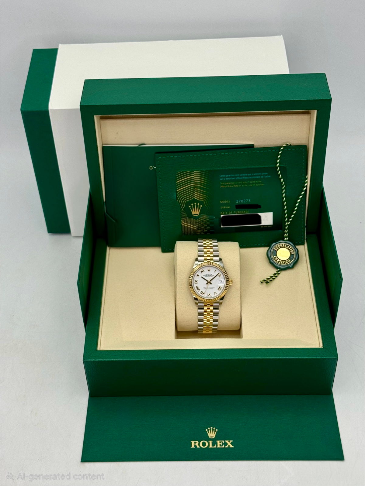NEW 2026 Rolex Datejust 31mm 278273 Two-Tone Jubilee White Dial