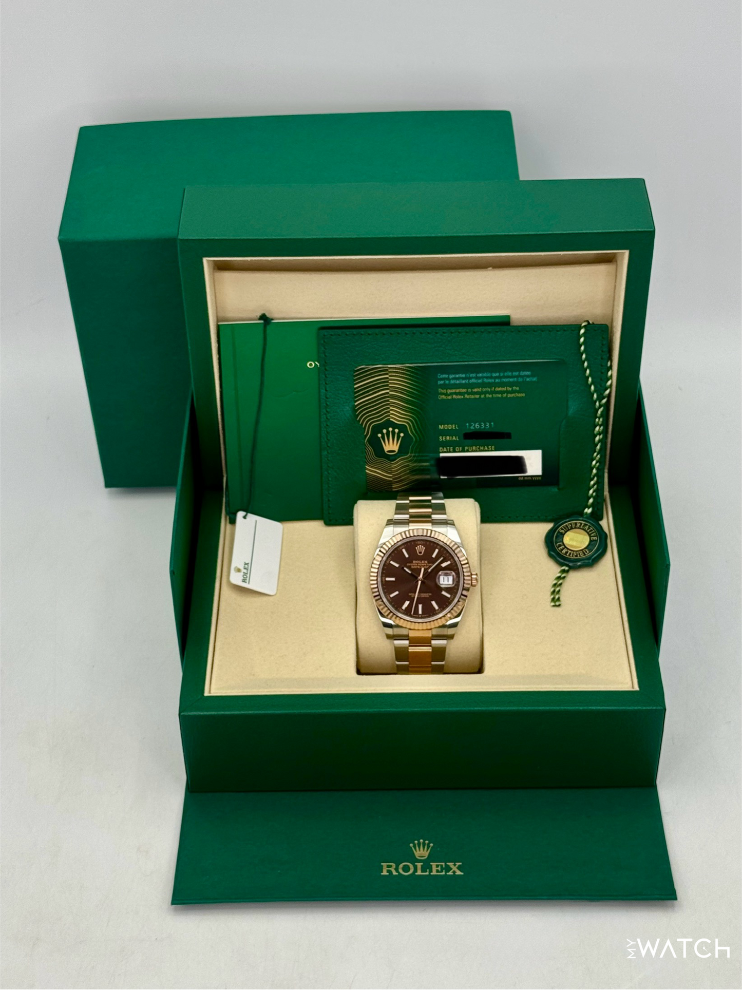 NEW 2026 Rolex Datejust 41mm 126331 Two-Tone Oyster Chocolate Dial - MyWatchLLC