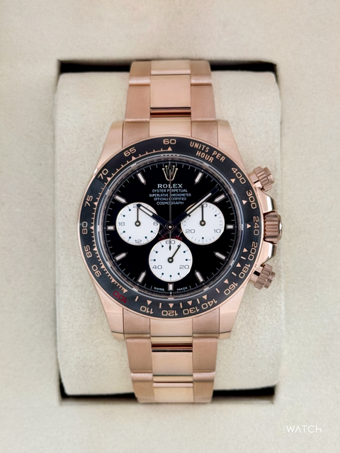 NEW 2025 Rolex Daytona "Le Mans" 40mm 126525LN Rose Gold Black Dial