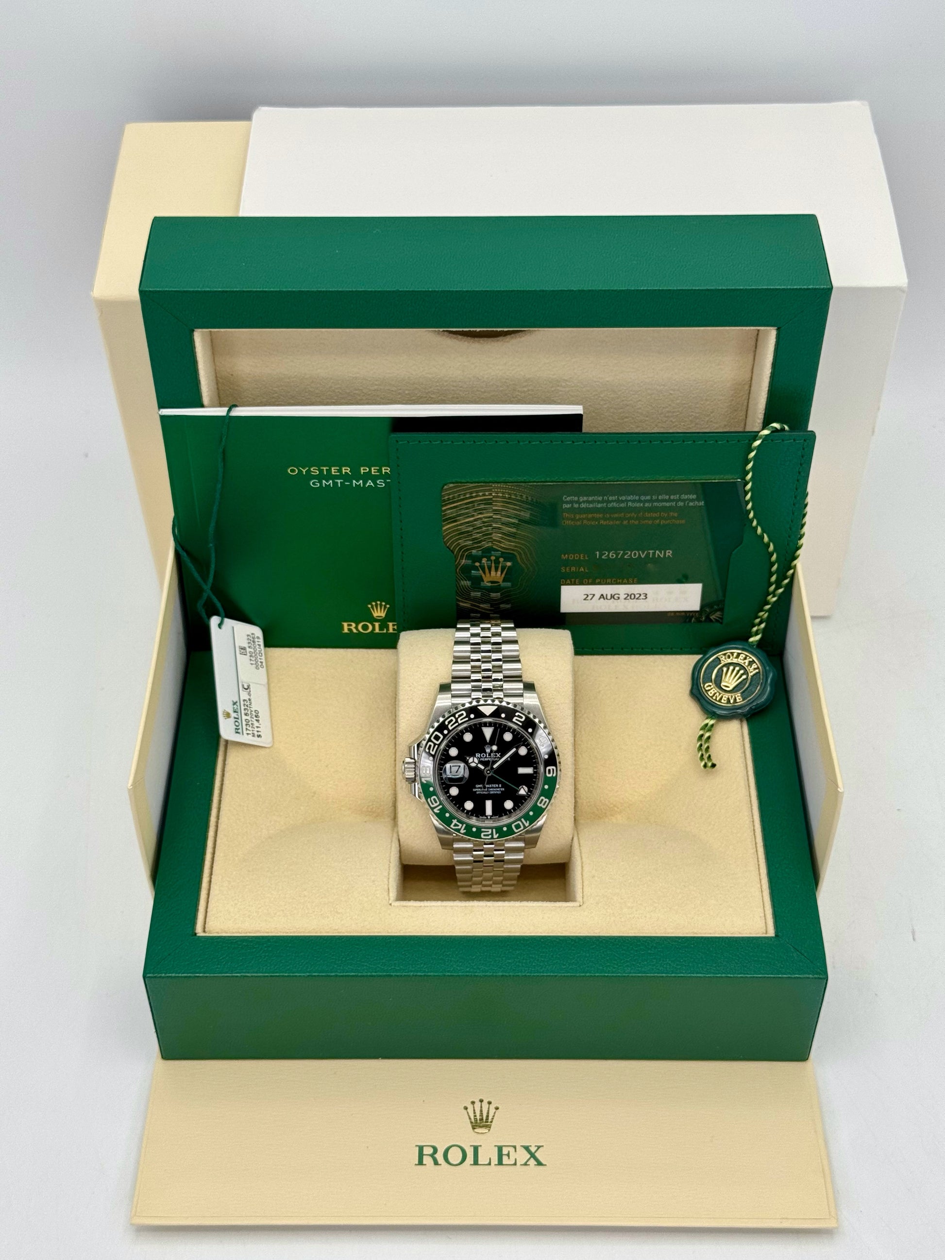 2023 Rolex GMT-Master II "Sprite" 40mm 126720VTNR Jubilee - MyWatchLLC