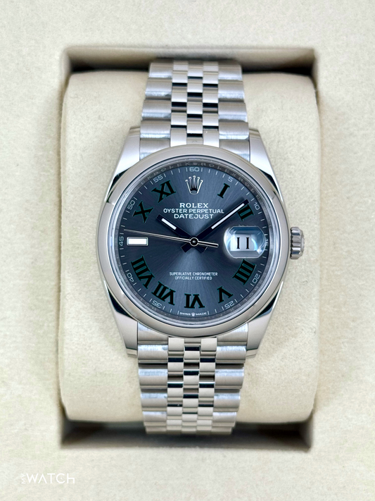 NEW 2025 Rolex Datejust 36mm 126200 Jubilee Wimbledon Dial