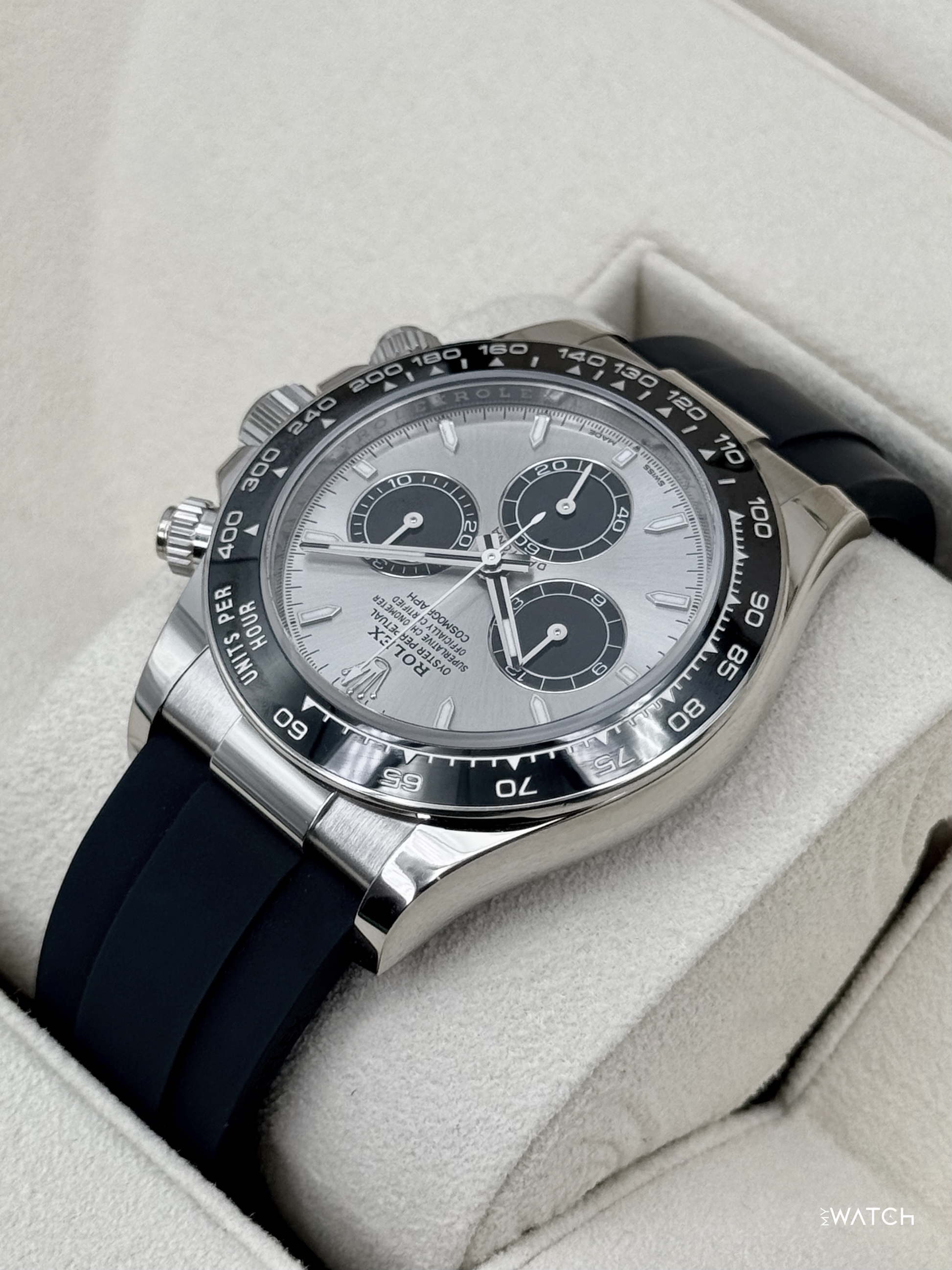 2024 Rolex Daytona "Ghost" 40mm 126519LN White Gold Silver Dial - MyWatchLLC