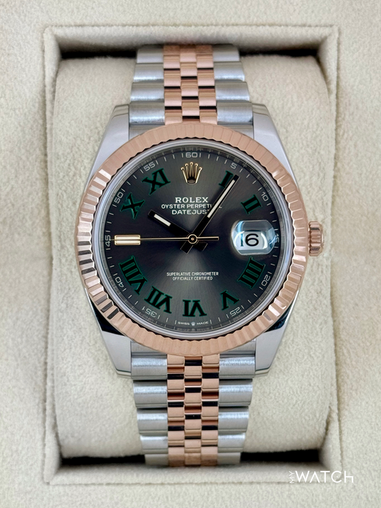 2022 Rolex Datejust 41mm 126331 Two-Tone Jubilee Wimbledon Dial