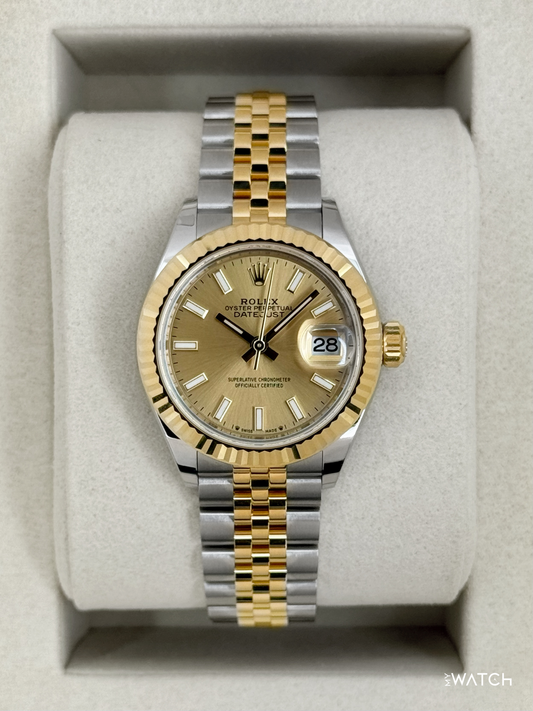 NEW 2026 Rolex Lady Datejust 28mm 279173 Jubilee Champagne Dial - MyWatchLLC